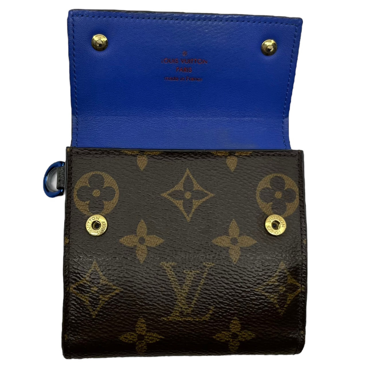 LOUIS VUITTON(ルイヴィトン) 18SS コンパクト・ウォレット by キムジョーンズ M63041/SN0148 ブラウン×ブルー