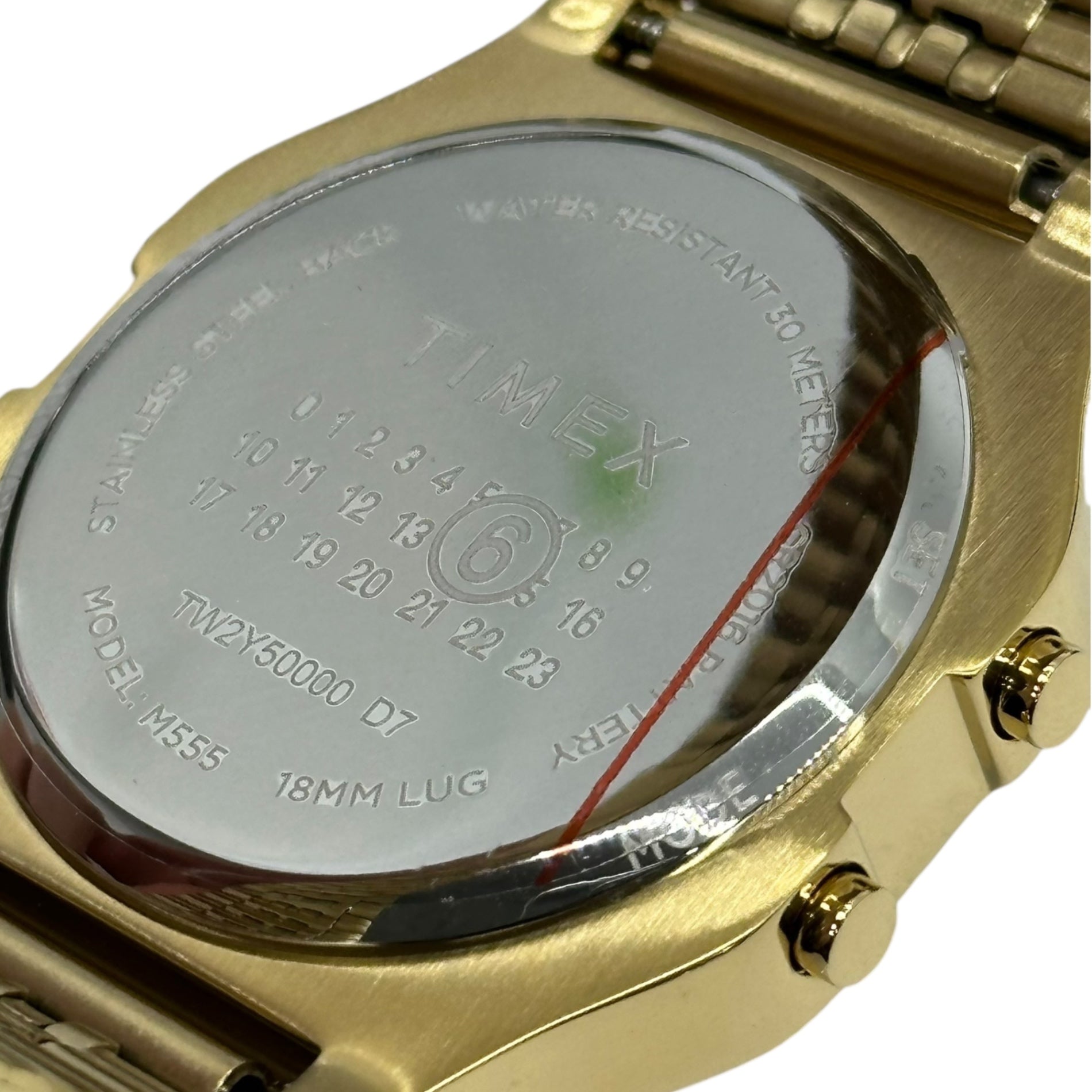 MM6 Maison Margiela × TIMEX(エムエムシックス × タイメックス) T80 gift set w/extra bracelet デジタル 腕時計 ベルト セット S33YW0002 M10062 ONE SIZE ゴールド