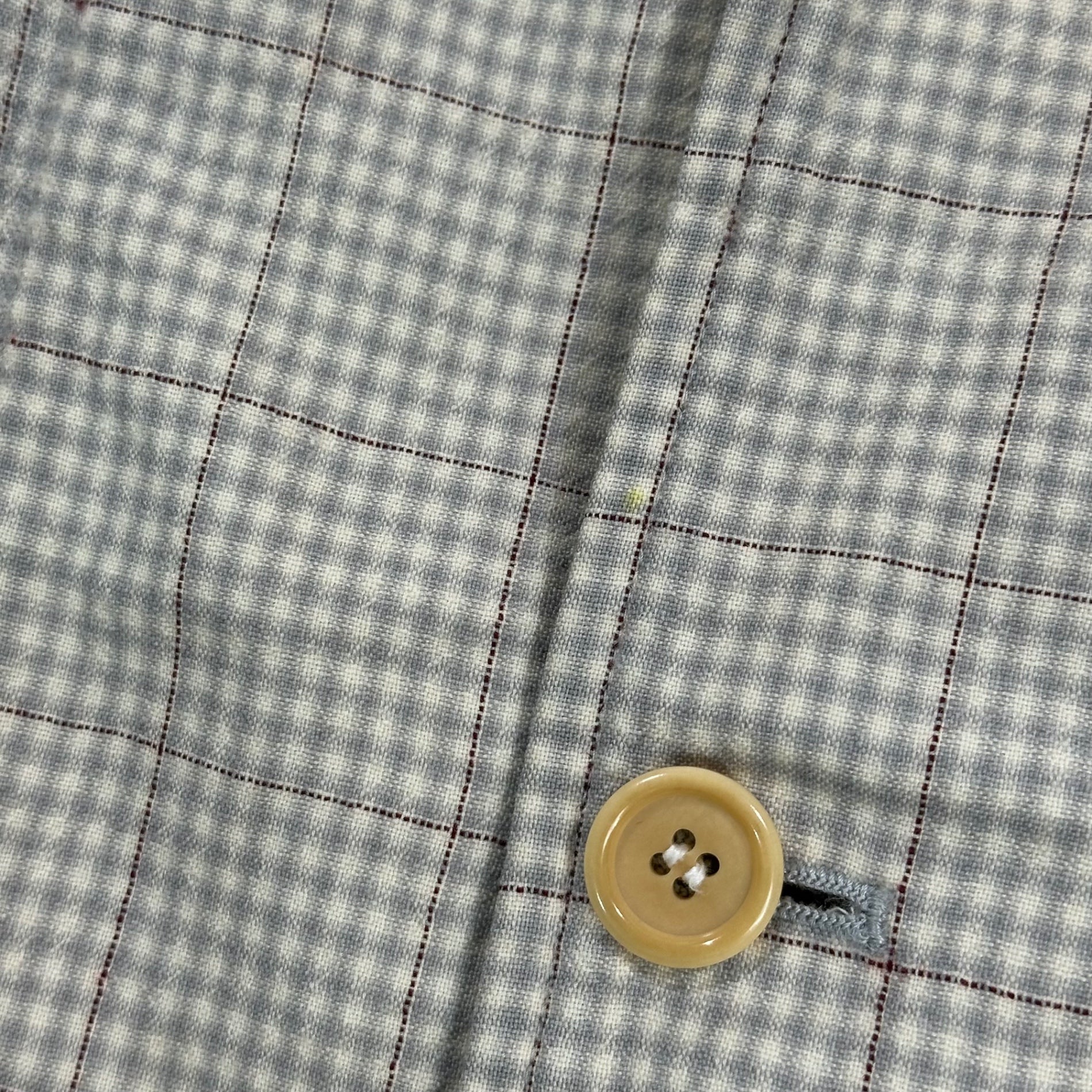 COMME des GARCONS HOMME(コムデギャルソンオム) 1994SS Vintage Wool Check 4B Jacket ヴィンテージ ウール チェック 4ボタン ジャケット HJ-040900 M アイボリー AD1993 田中啓一氏デザイン期 田中オム