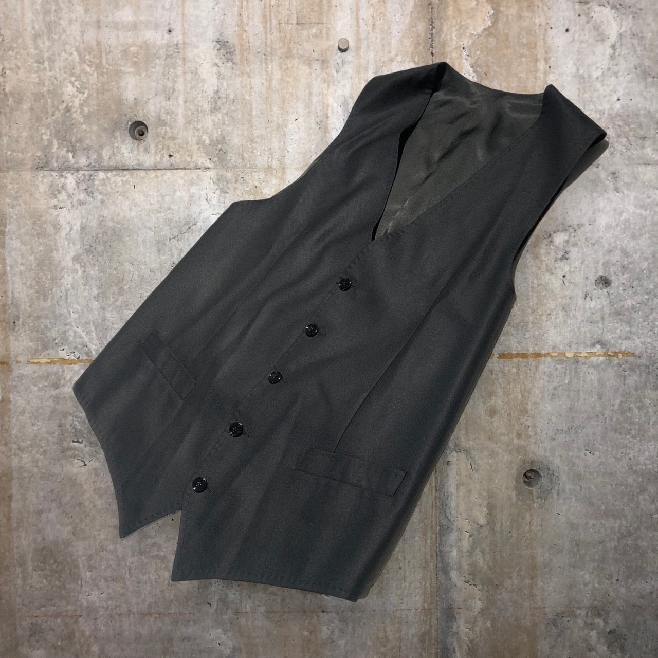 DOLCE&GABBANA(ドルチェ&ガッバーナドルガバ) シルク混ジレ 48(Lサイズ程度) ブラック