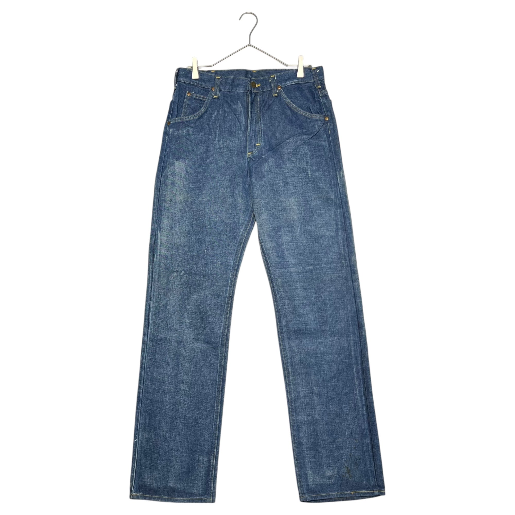 LEE(リー) 70's 200 RIDERS dead stock stonewashed vintage denim pants デッドストック ストーン ウォッシュ ヴィンテージ デニム パンツ 200-0041 33×34 ライトインディゴ フラッシャー付 USA製 42TARON FULL CUT サイド黒タグ