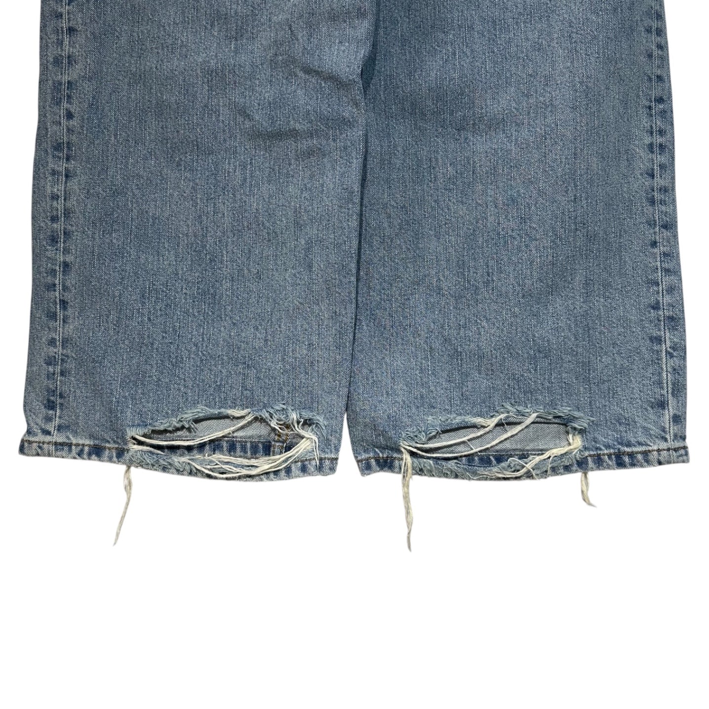 BALENCIAGA(バレンシアガ) 24SS Baggy Pants ウォッシュ加工 バギー デニム パンツ 745213 XS ライトインディゴ ワイド