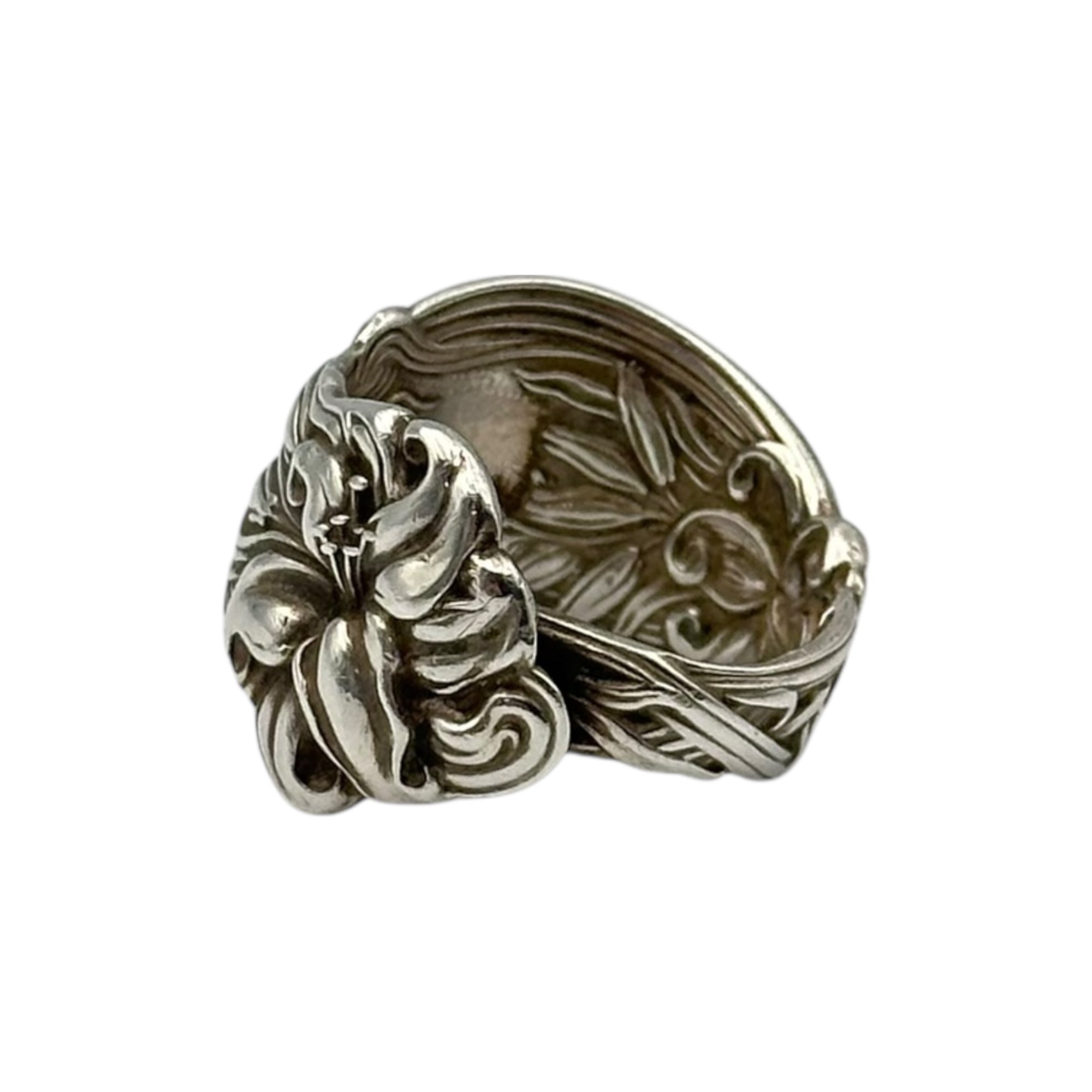Euro antique(ヨーロッパアンティーク) 1900's Sterling Silver Spoon Ring スターリング シルバー スプーン リング 25号 シルバー 1900初頭 1905刻印 指輪 ヴィンテージ