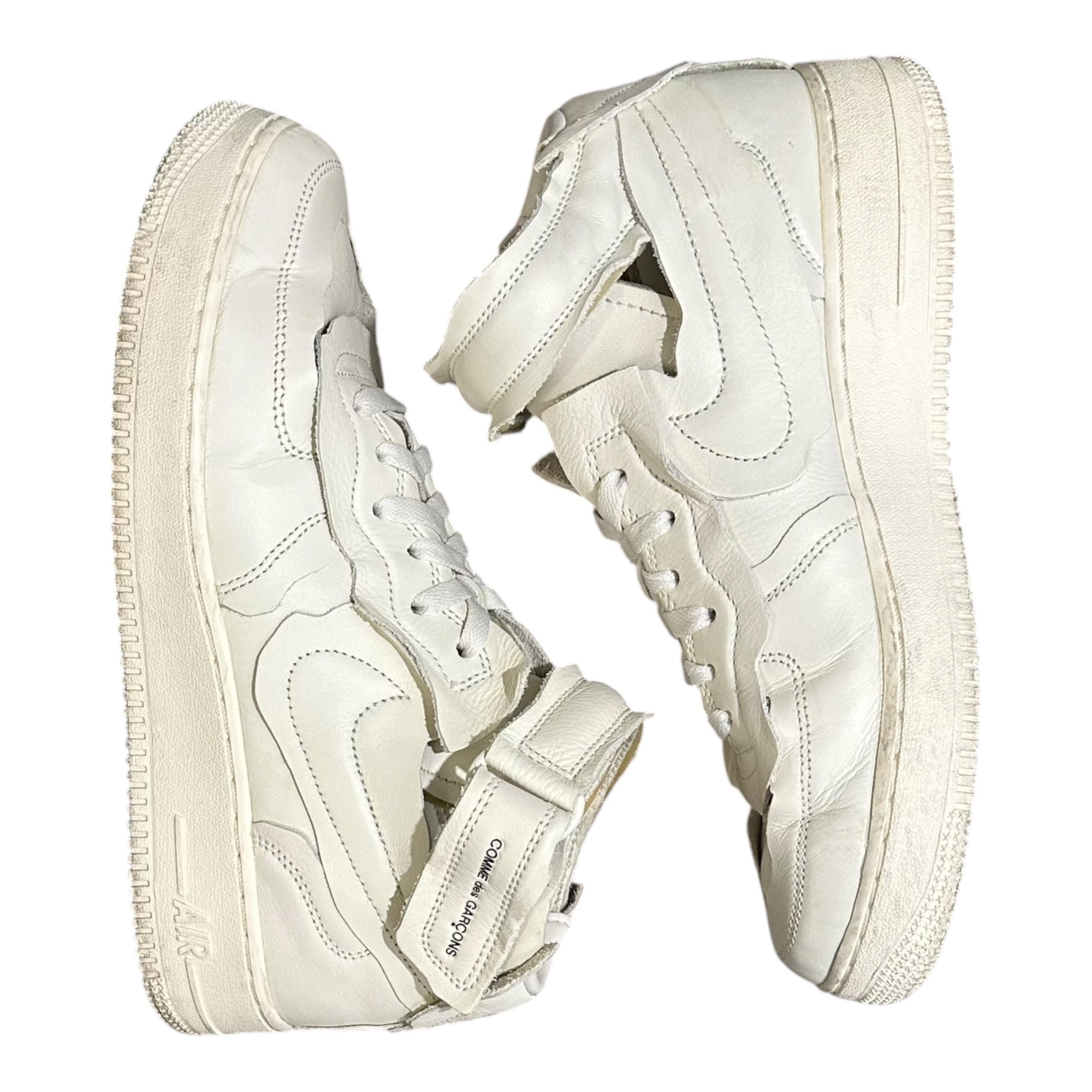 NIKE×COMME des GARCONS COMME des GARCONS(ナイキ×コムデギャルソンコムデギャルソン) Air Force 1 Mid "White" エアフォース ワン ミッド DC3601-100 27cm ホワイト スニーカー
