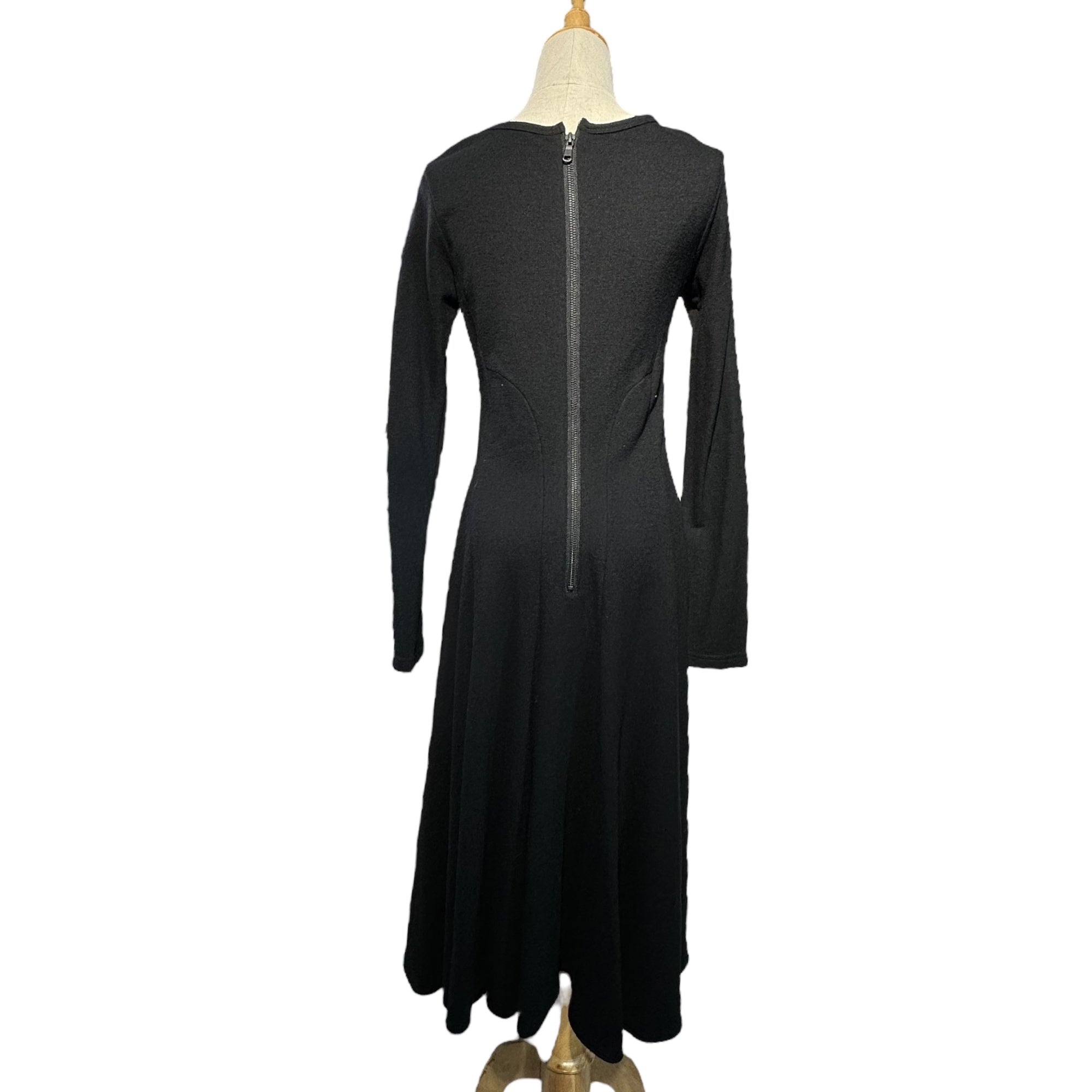 MICHIKO by Y's(ミチコ バイ ワイズ) Back Zip Chest Design Dress バックジップ 胸デザイン ワンピース YF-D31-400 2(M程度) ブラック