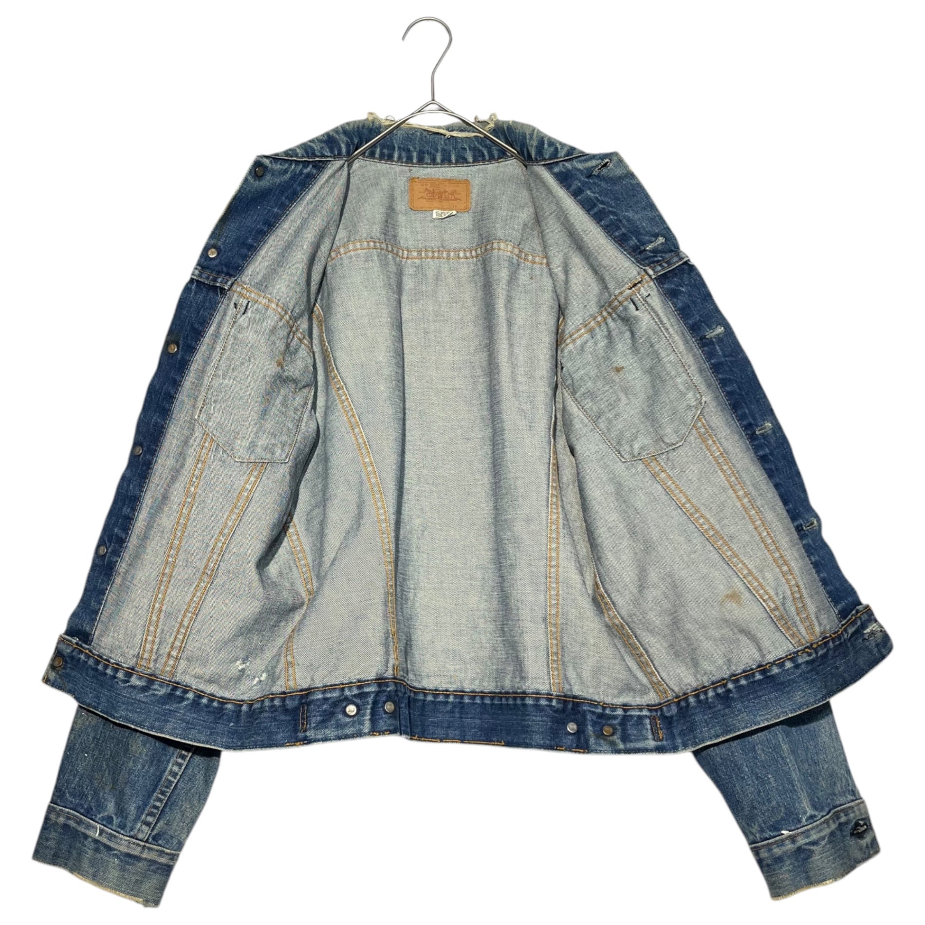 Levi's(リーバイス) 70's 70505 Trucker denim jacket トラッカー デニム ジャケット 70505 表記無し インディゴ USA製 70年代 CHEVROLET BIG E 526