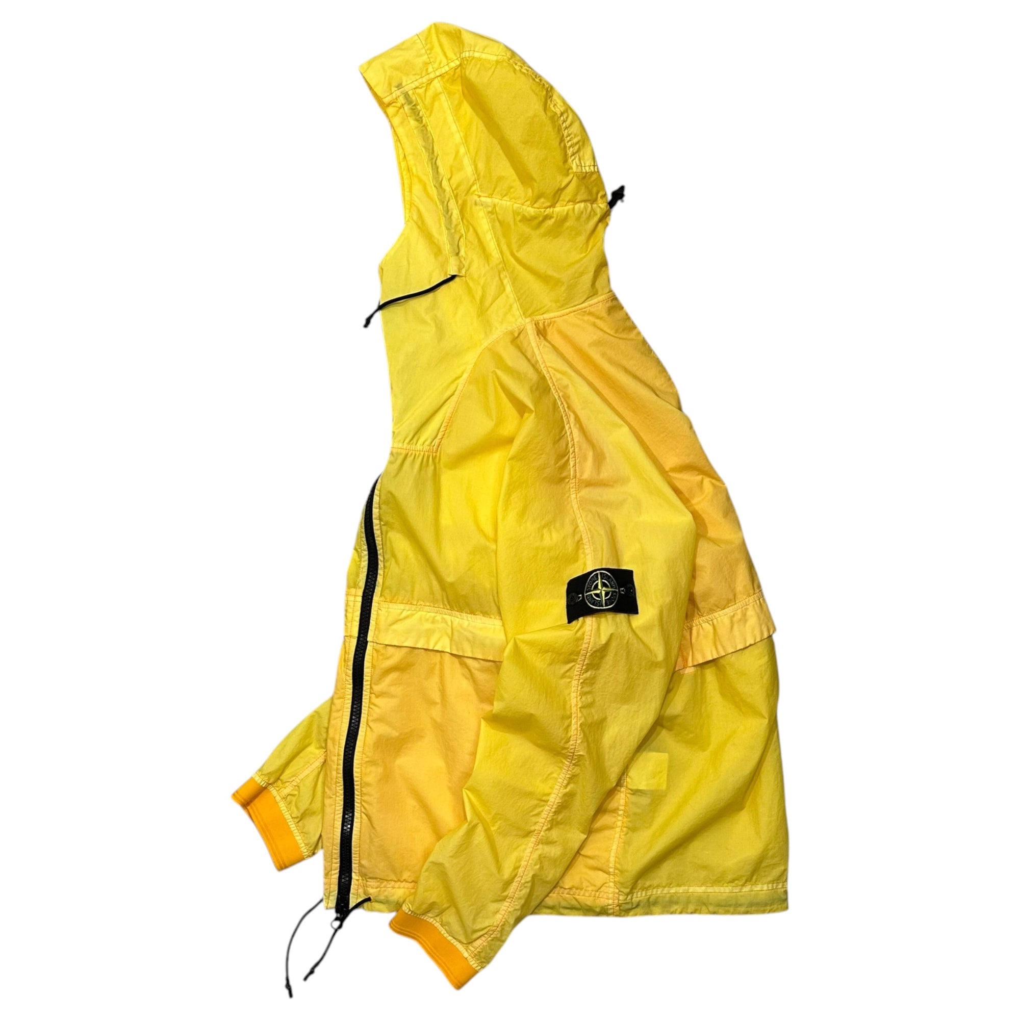 STONE ISLAND(ストーンアイランド) 2018SS RESIN POPLIN-TC Hooded Jacket レジン ポプリン TC フーデッド ジャケット 681544435 XL イエロー マウンテンパーカー