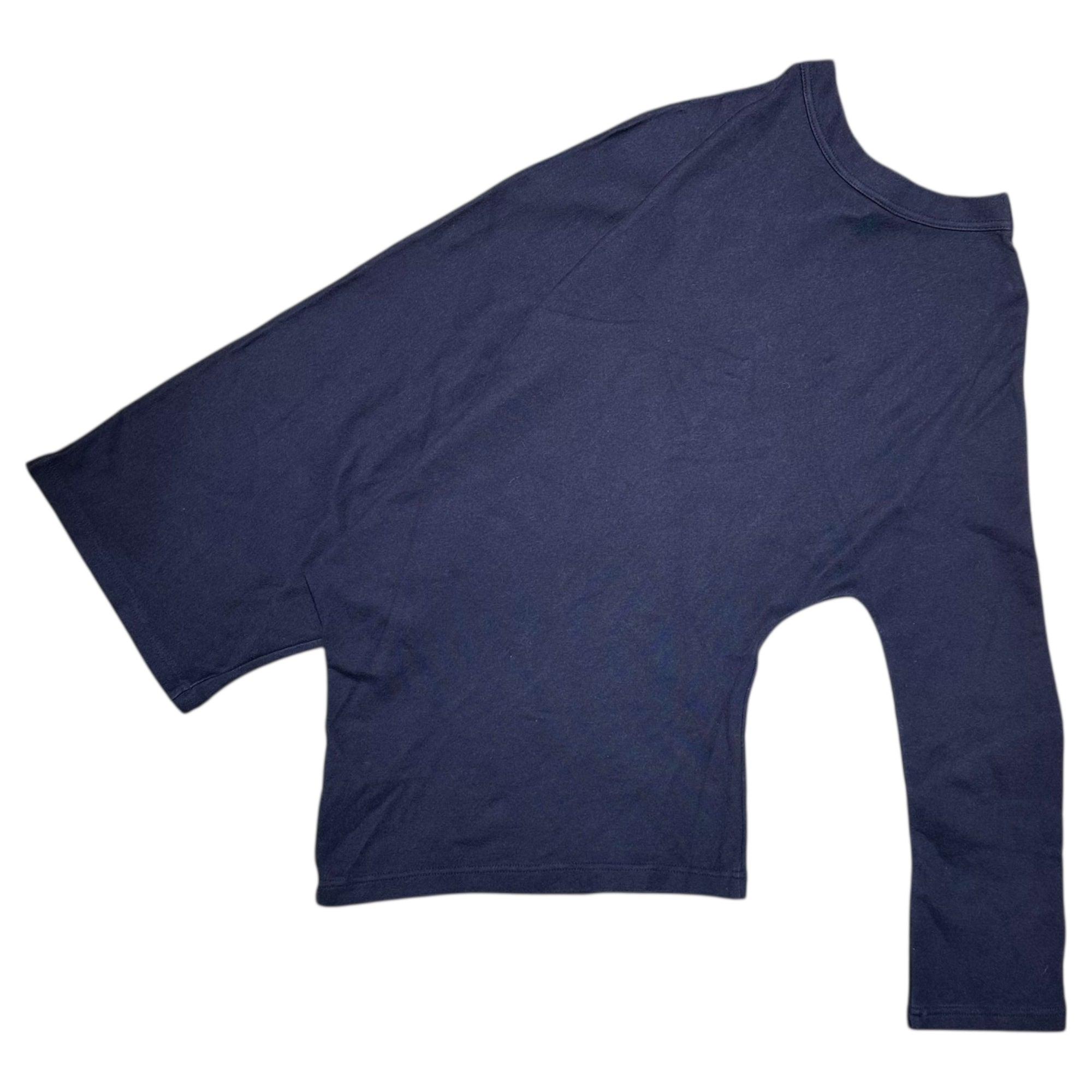 Y's(ワイズ) 90's Cotton Poly Blend Distressed Knit Top 90年代 コットン ポリ 変形 カットソー FY-T10-057 3(L程度) ネイビー