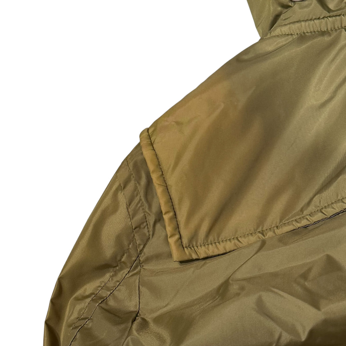 COMME des GARCONS SHIRT(コムデギャルソンシャツ) 2000's Nylon-Lined Duffle Coat ナイロン 中綿 ダッフルコート M カーキ 00s アーカイブ