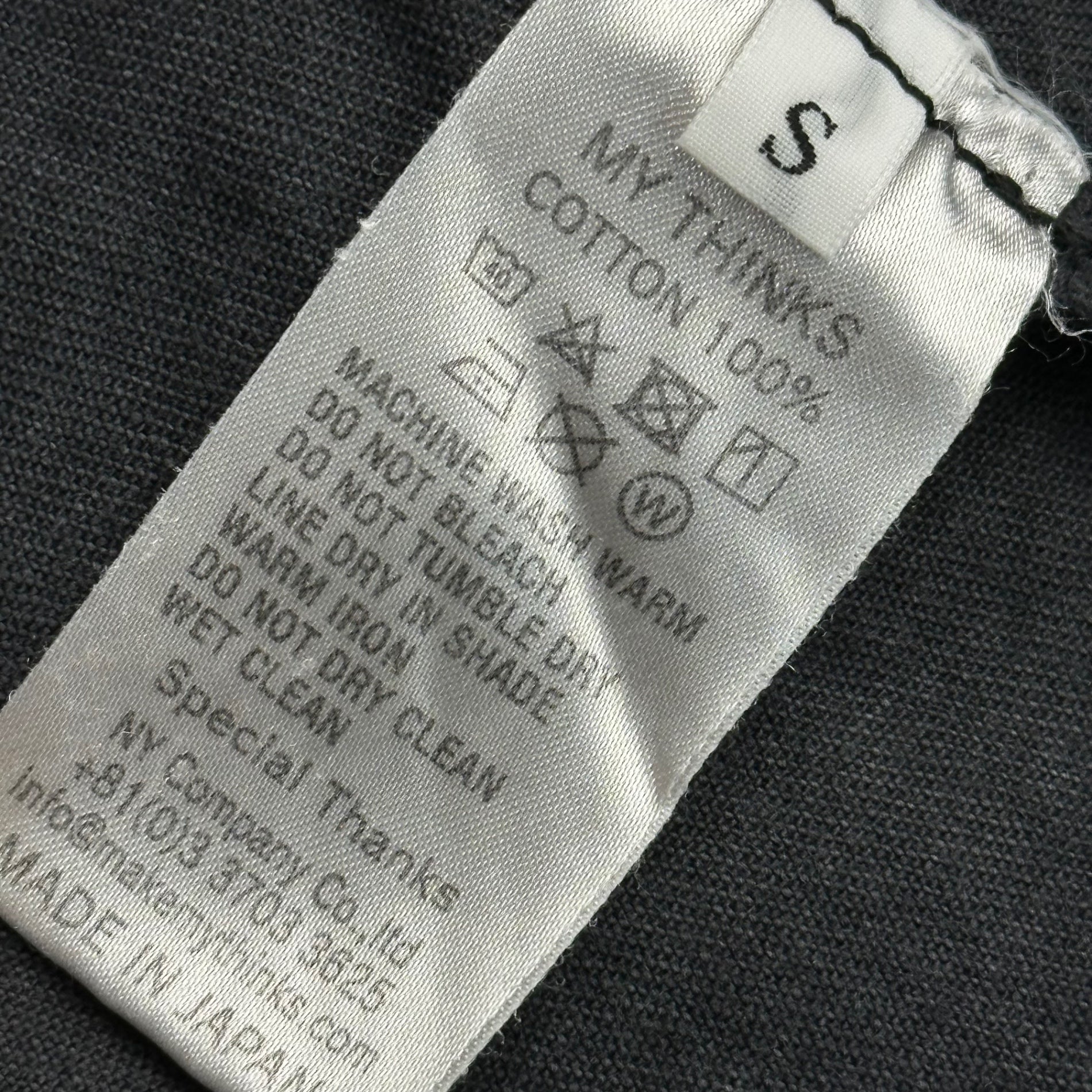MY THINKS(マイシンクス) Snap-Button Western-Style Soft Denim Shirt スナップボタン ウエスタン ソフトデニムシャツ S ブラック