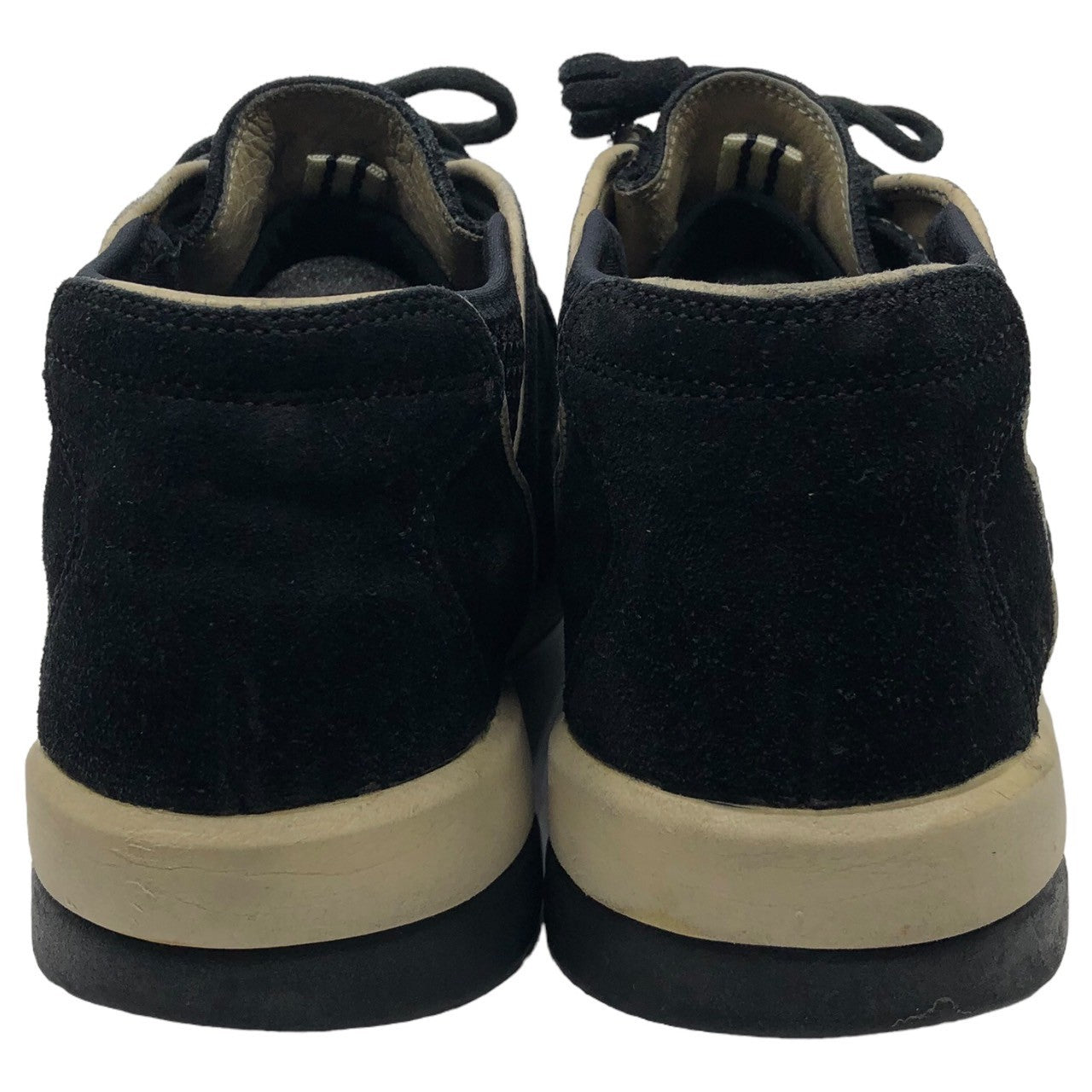 GOOD ENOUGH × VISVIM(グッドイナフ×ビズビム/ヴィズヴィム) POLKE ポルケ チャッカー スニーカー ヌバック 9 ブラック SPLIT 箱付