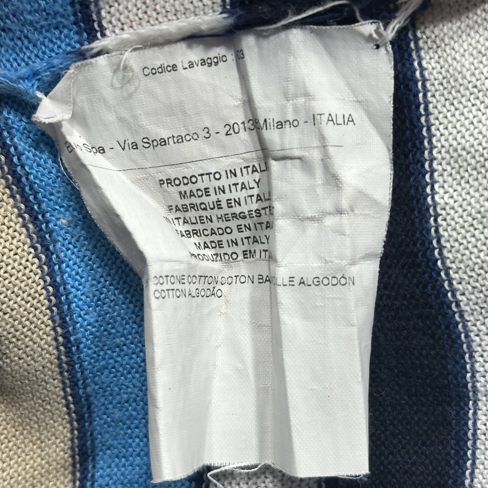 ETRO(エトロ) Multi-Border Crew Neck Knit マルチボーダー クルーネック ニット 2XL マルチカラー