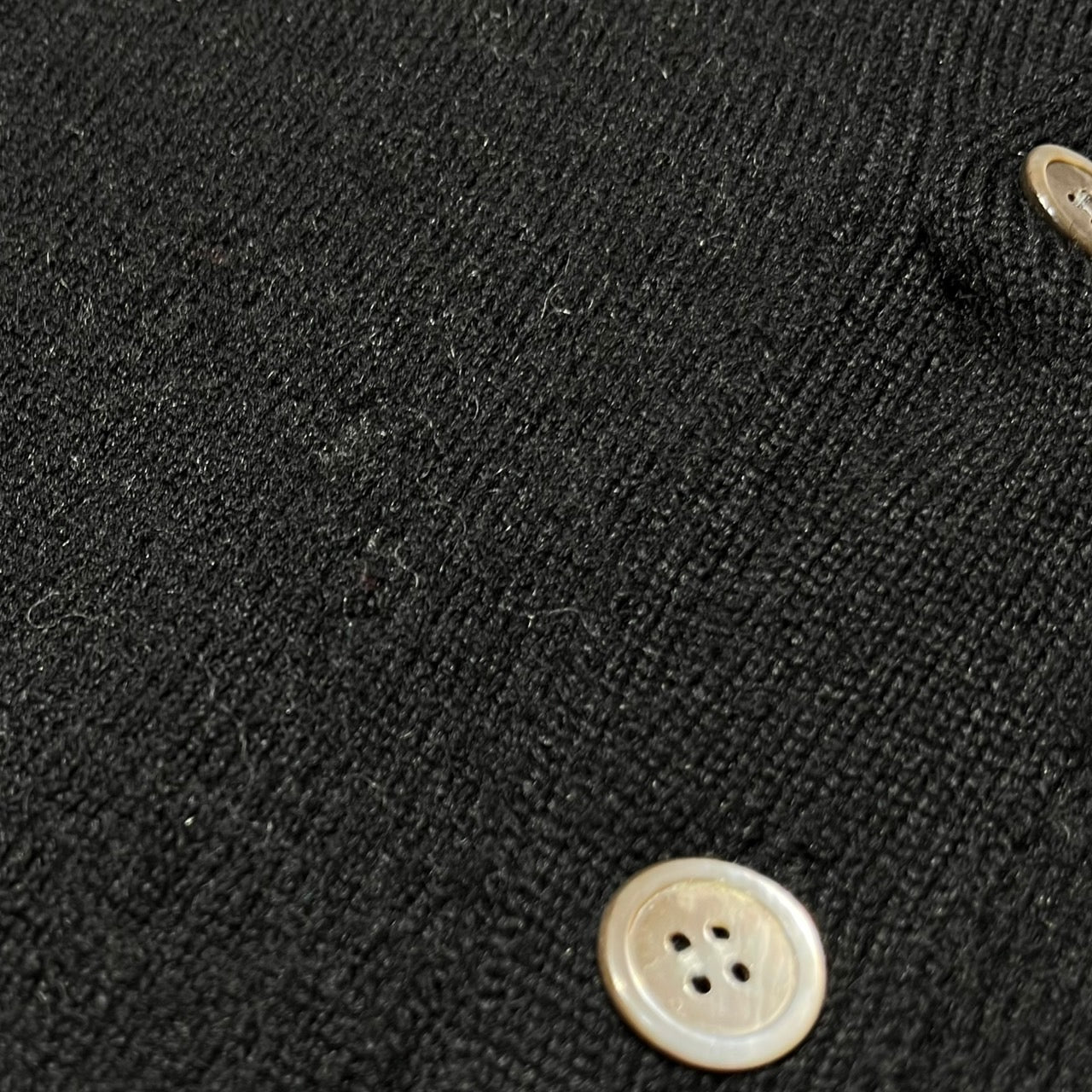 COMME des GARCONS HOMME(コムデギャルソンオム) 80'sウールニットカーディガン/ニットポロシャツ HN-080250 ブラック 川久保玲 本人期