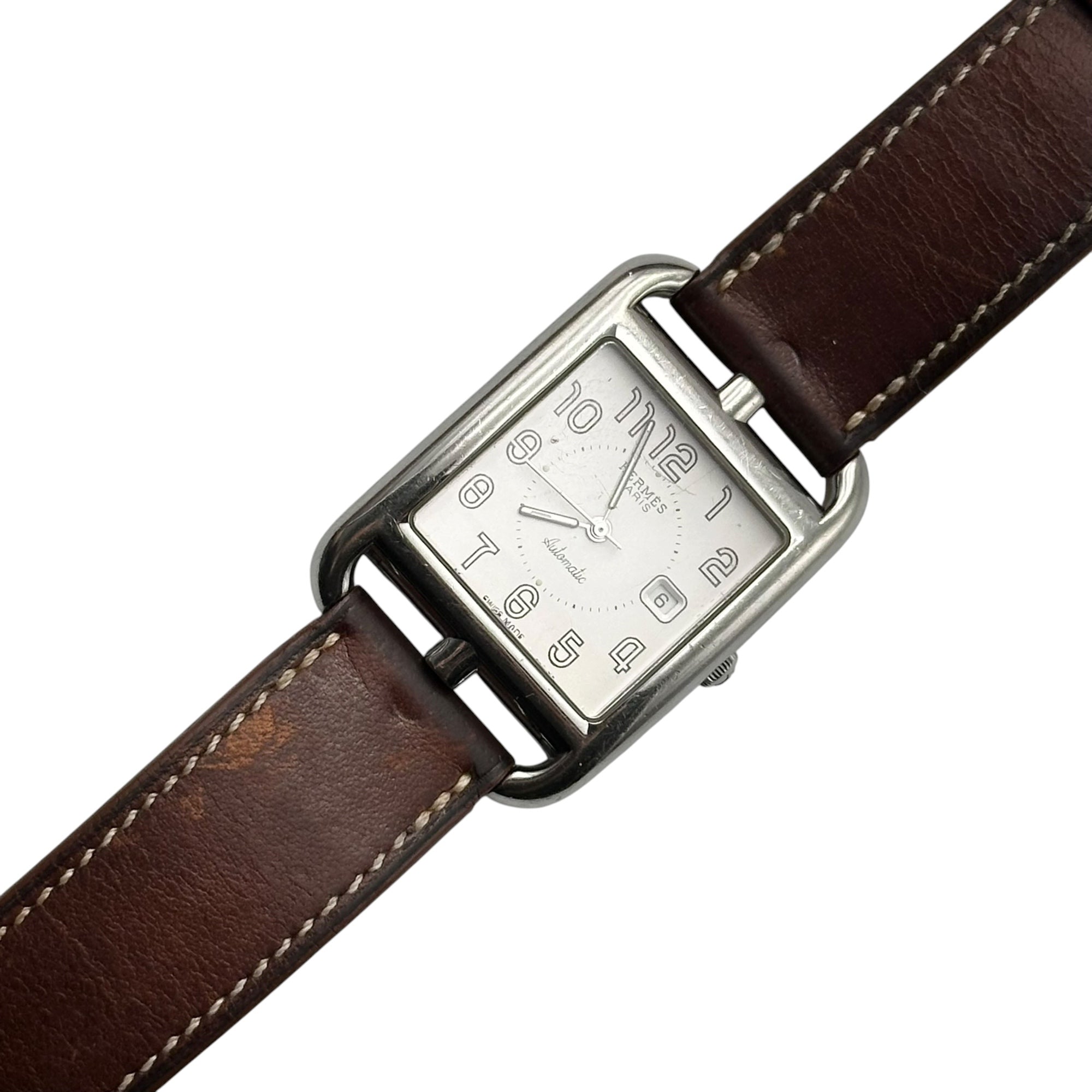 HERMES(エルメス) 2000's By Martin Margiela CapeCod Double - Automatic マルジェラ期 ケープコッド ドゥブルトゥール 自動巻き CC1.710 ブラウン 2000年製造 □D刻印 2重 腕時計