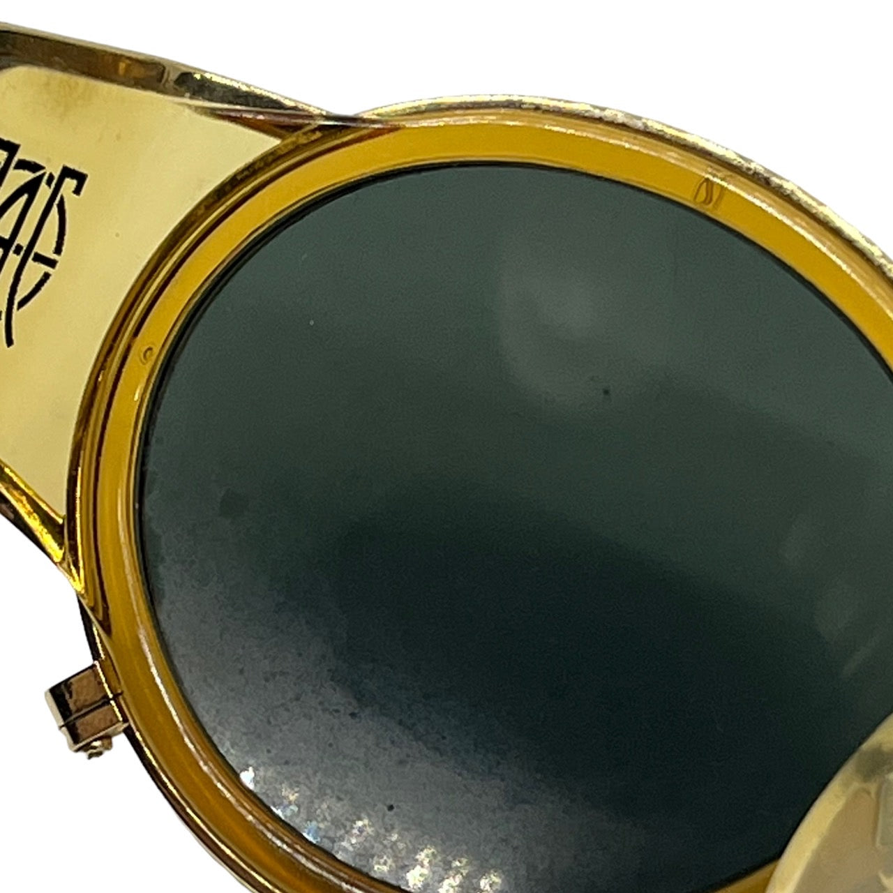 Jean Paul GAULTIER(ジャンポールゴルチエ) 90's ”JPG” logo sunglasses/ロゴサングラス 58-5201 ゴールド 90年代