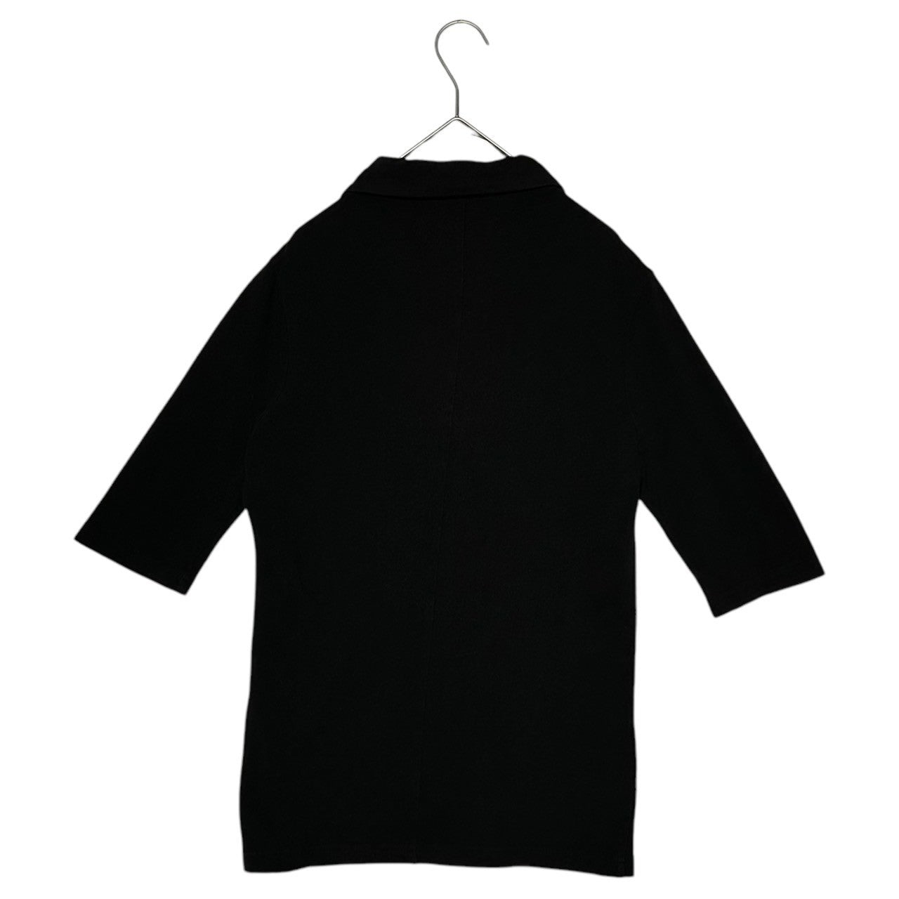 YOHJI YAMAMOTO(ヨウジヤマモト) Old Cotton Linen 4 Button Polo Shirt オールド コットン リネン 4ボタン ポロシャツ 3(M~L程度) ブラック