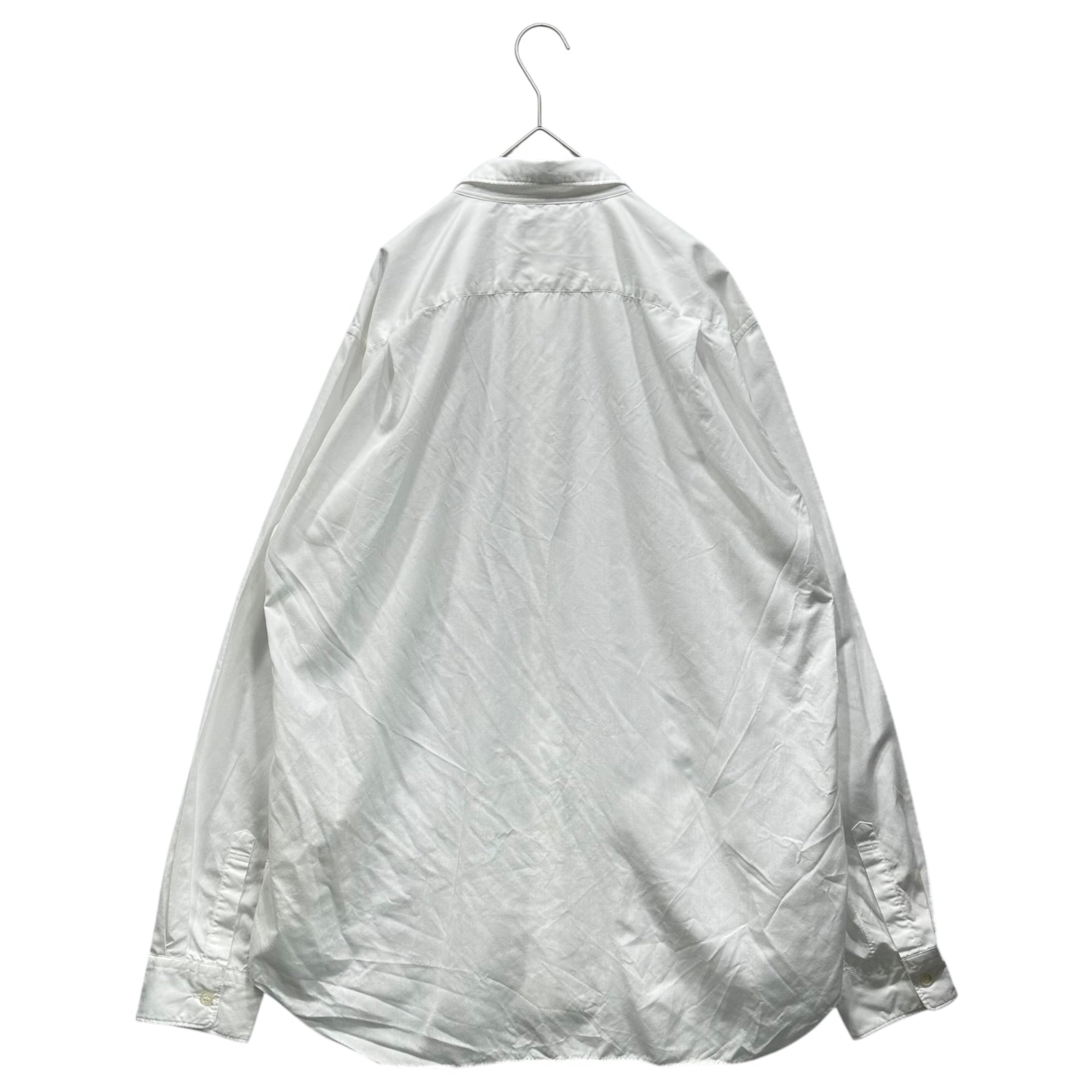 COMME des GARCONS HOMME PLUS(コムデギャルソンオムプリュス) 22SS Polyester Regular Collar L/S Shirt ポリエステル レギュラー カラー 長袖 シャツ PI-B029 L ホワイト AD2021 花の存在期