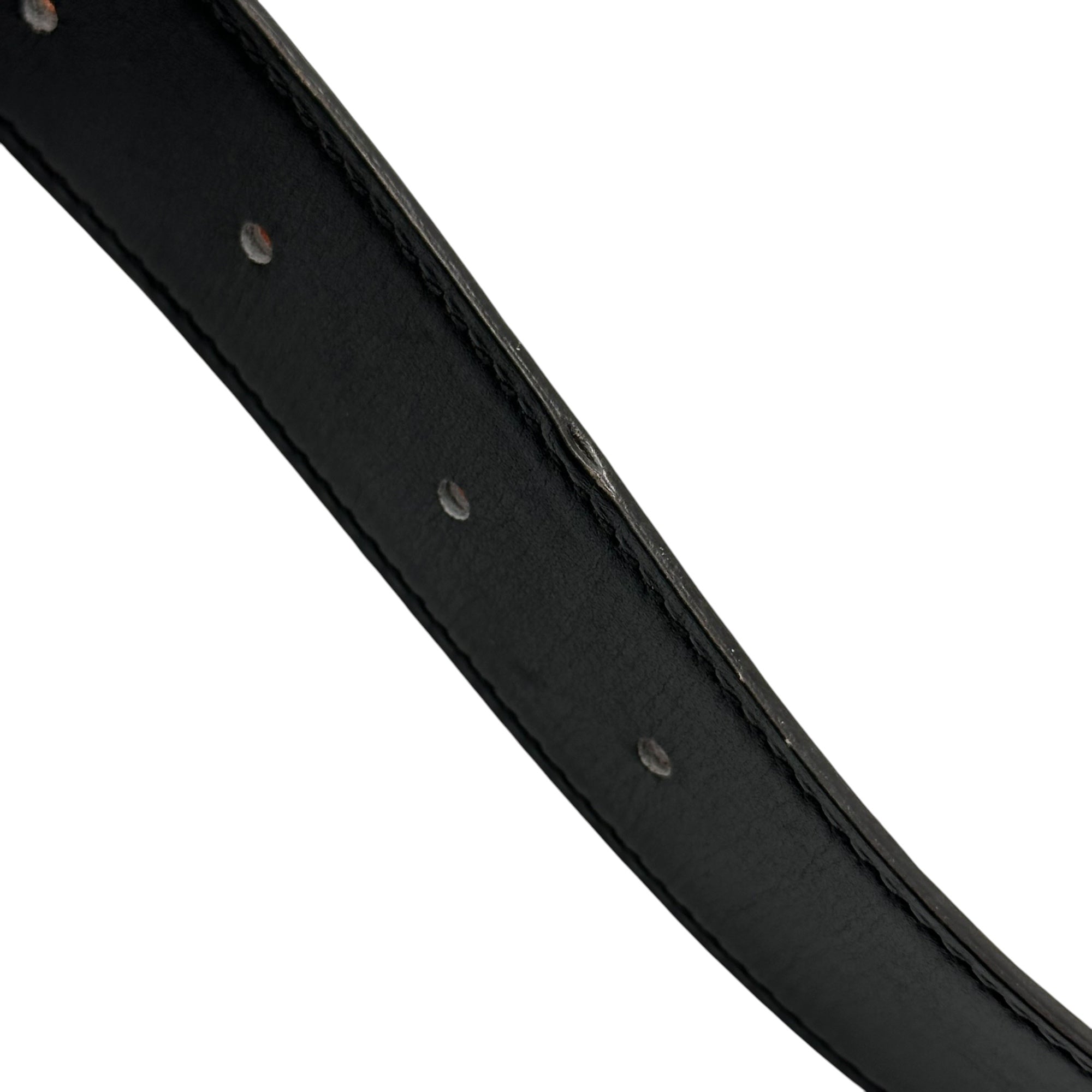 HERMES(エルメス) Constance Belt コンスタンス ベルト 105 ブラック×シルバー レザー Hバックル 刻印□Q