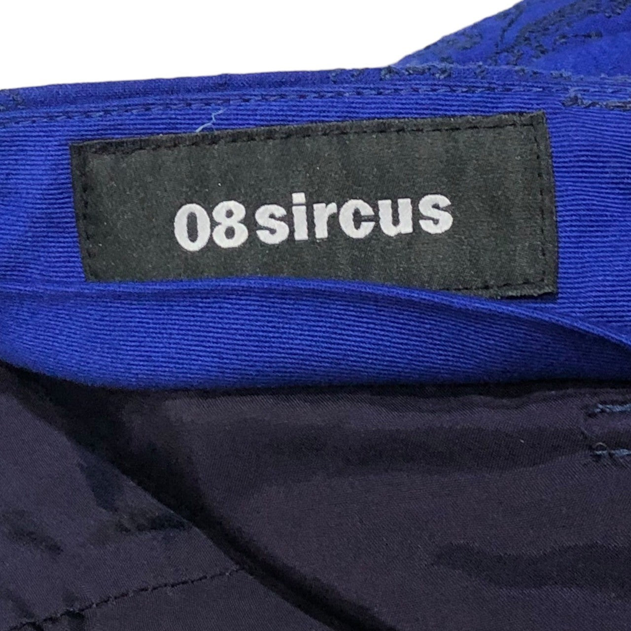 08sircus(08サーカス) 14SS Indian Embroidery Shorts インディアン 刺繍 ショーツ ハーフパンツ 14SM-PT19 SIZE 2/48 ブルー×ブラック