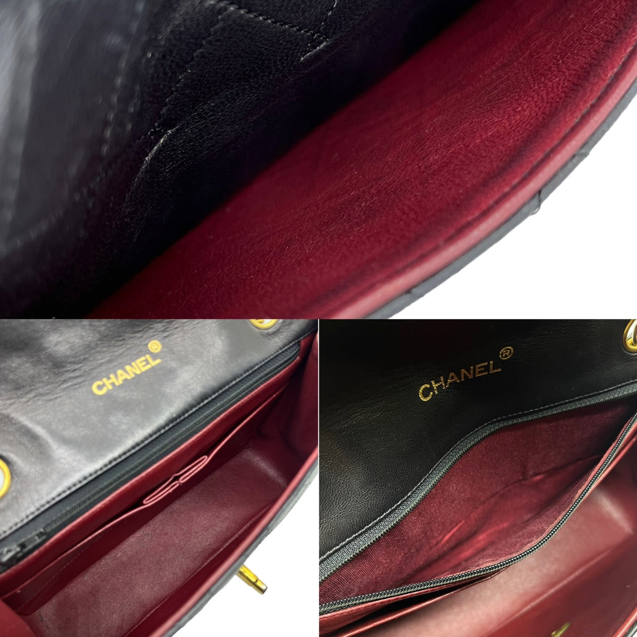 CHANEL(シャネル) マトラッセ ラムスキンチェーンショルダーバッグ/ヴィンテージ/ヴィンテージシャネル 製造番号:2***** ブラック ゴールド金具 ECLAIRジップ 1980年代半ば 6桁