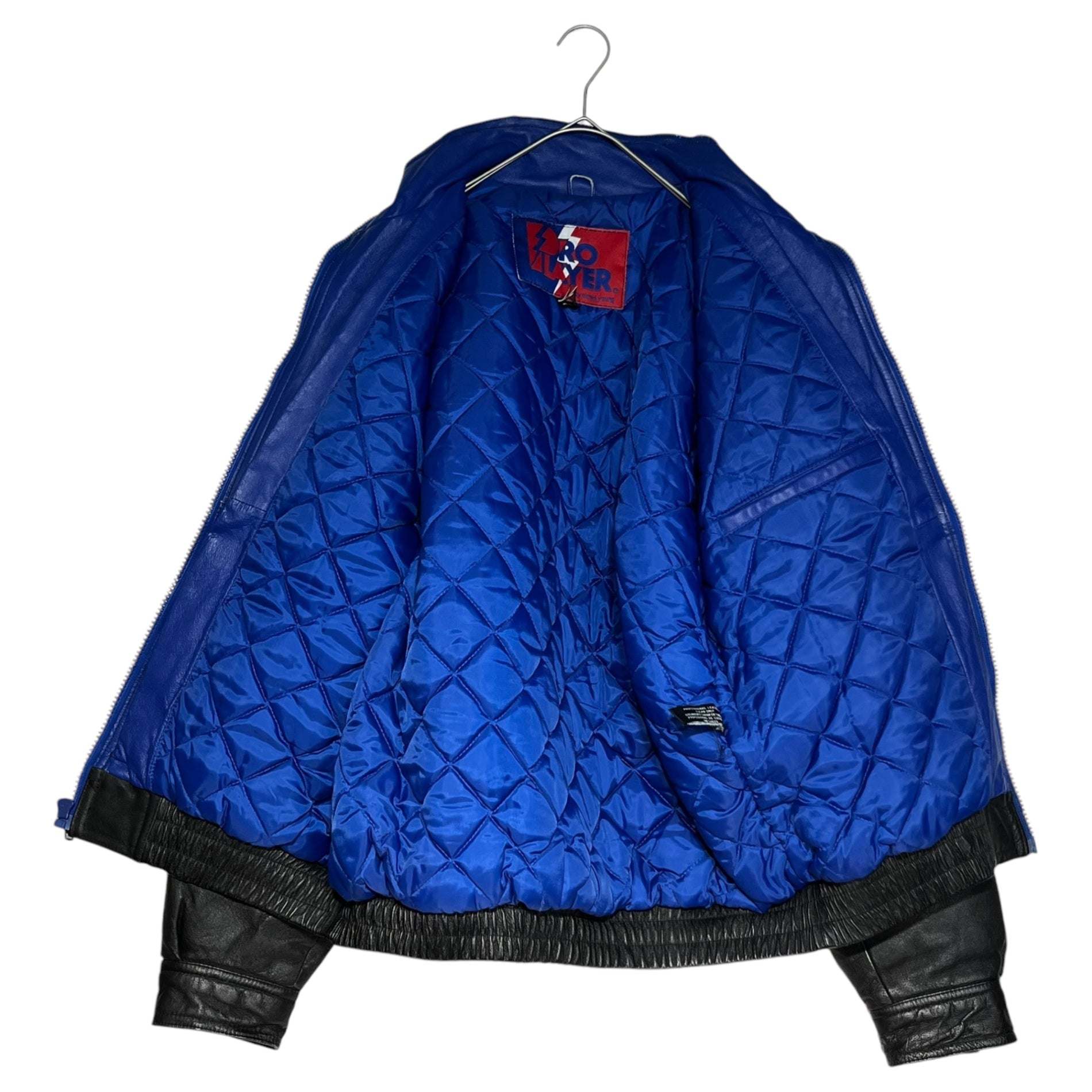 PRO PLAYER(プロプレイヤー) 90's NBA Orland Magic オーランドマジック レザー スタジャン 90年代 M ブラック×ブルー