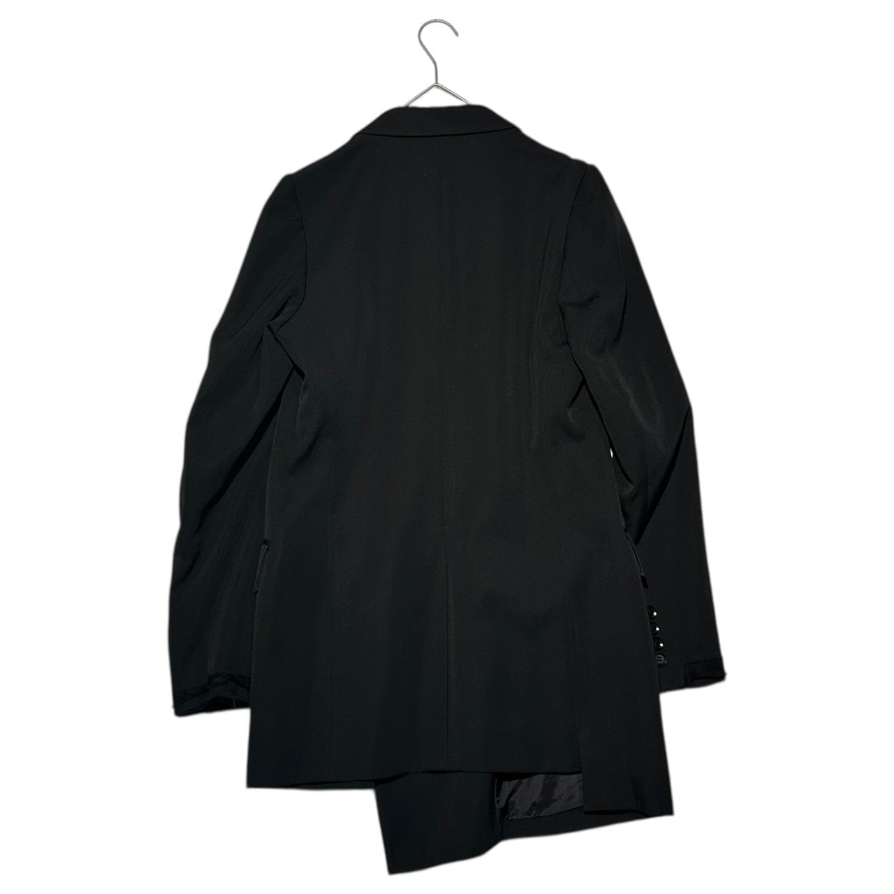 Y's(ワイズ) Wool Gabardine Long Tailored Jacket ウール ギャバジン ロング テーラード ジャケット YG-J03-100 2(M) ブラック