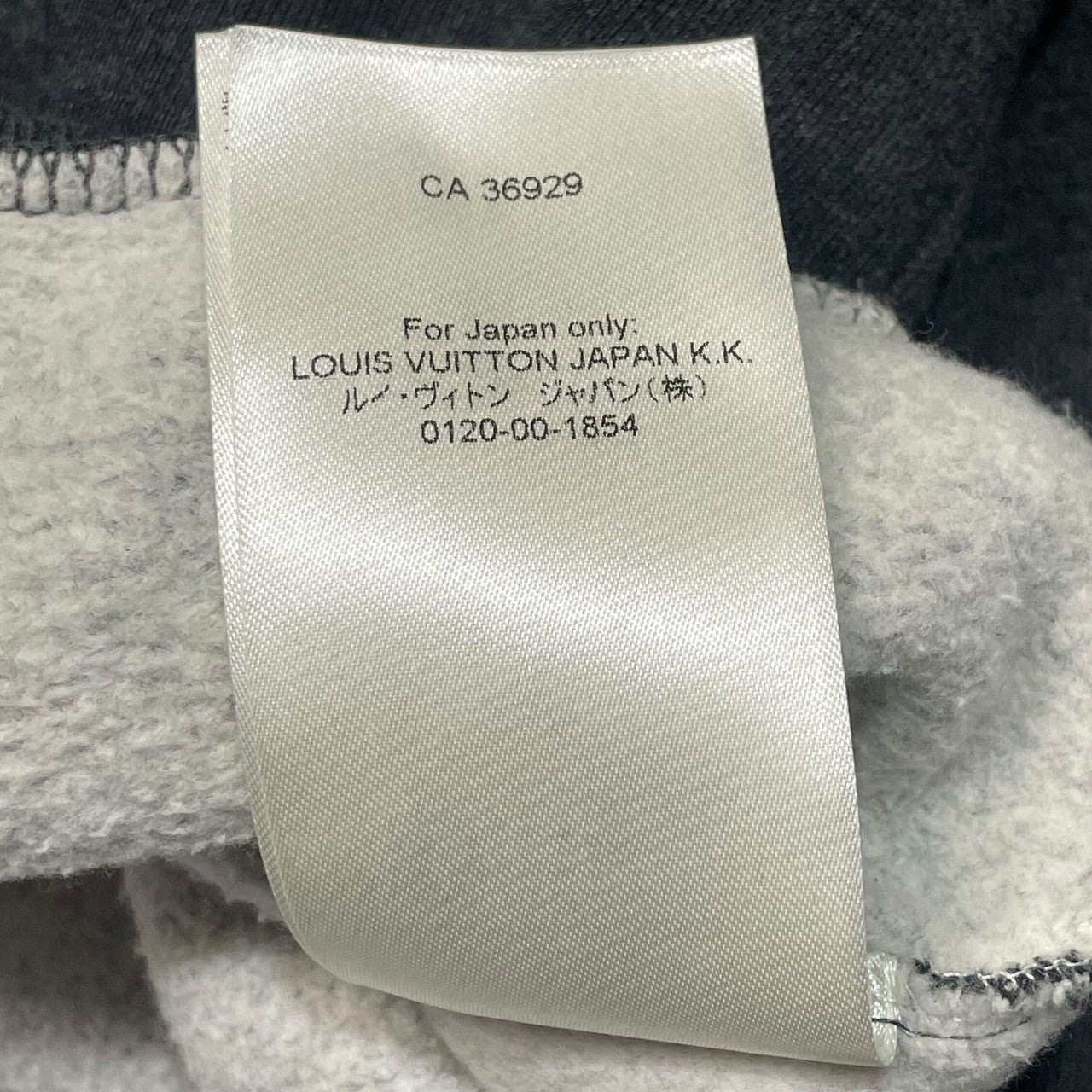 LOUIS VUITTON(ルイヴィトン) 24SS LOGO PRINT PARKA ロゴプリント パーカー RM241MQ UYR HQY47W M チャコールグレー×ホワイト