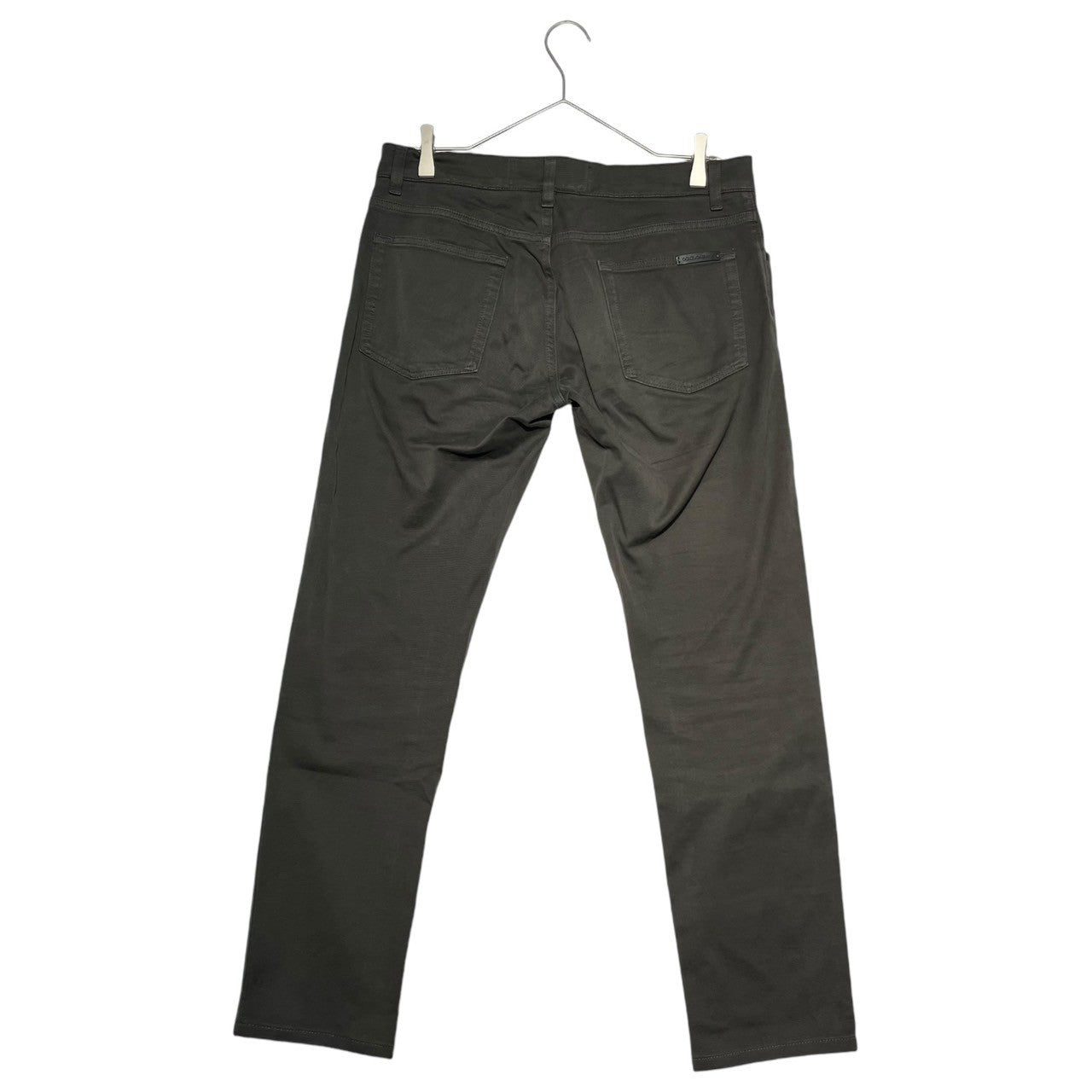 DOLCE&GABBANA(ドルチェ&ガッバーナドルガバ) stretch chino trousers ストレッチ チノ トラウザー パンツ G6QJLT G8T69 48(L程度) チャコールグレー