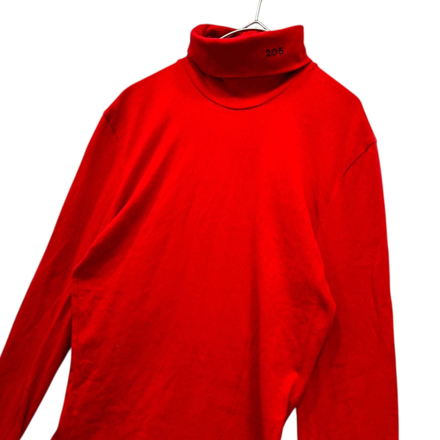 CALVIN KLEIN 205W39NYC(カルバンクライン) Turtleneck Cotton Knit Top タートルネック コットン カットソー 2053421 XS レッド 長袖 Tシャツ