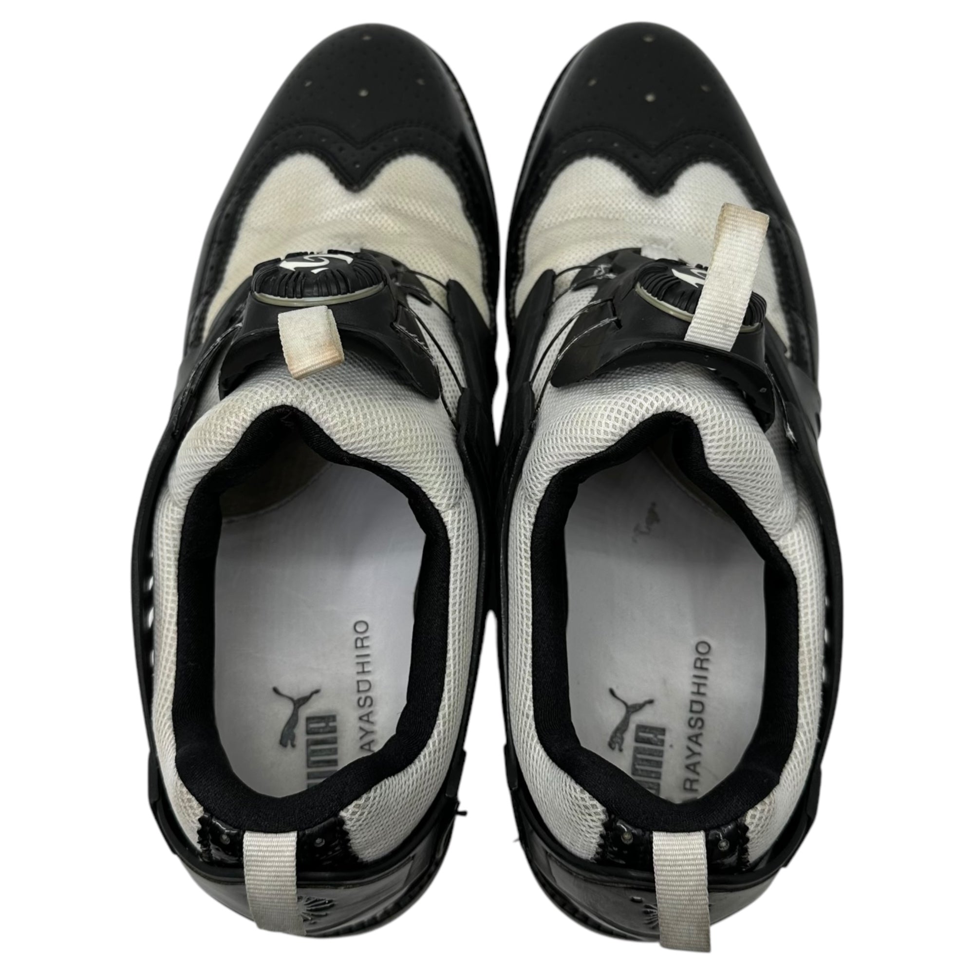 PUMA by MIHARA YASUHIRO(プーマバイミハラヤスヒロ) 14SS MY-72 "Patent" DISC ディスク ウィングチップ ドレス シューズ 35645801 30cm ブラック×ホワイト メッシュ スニーカー コラボ