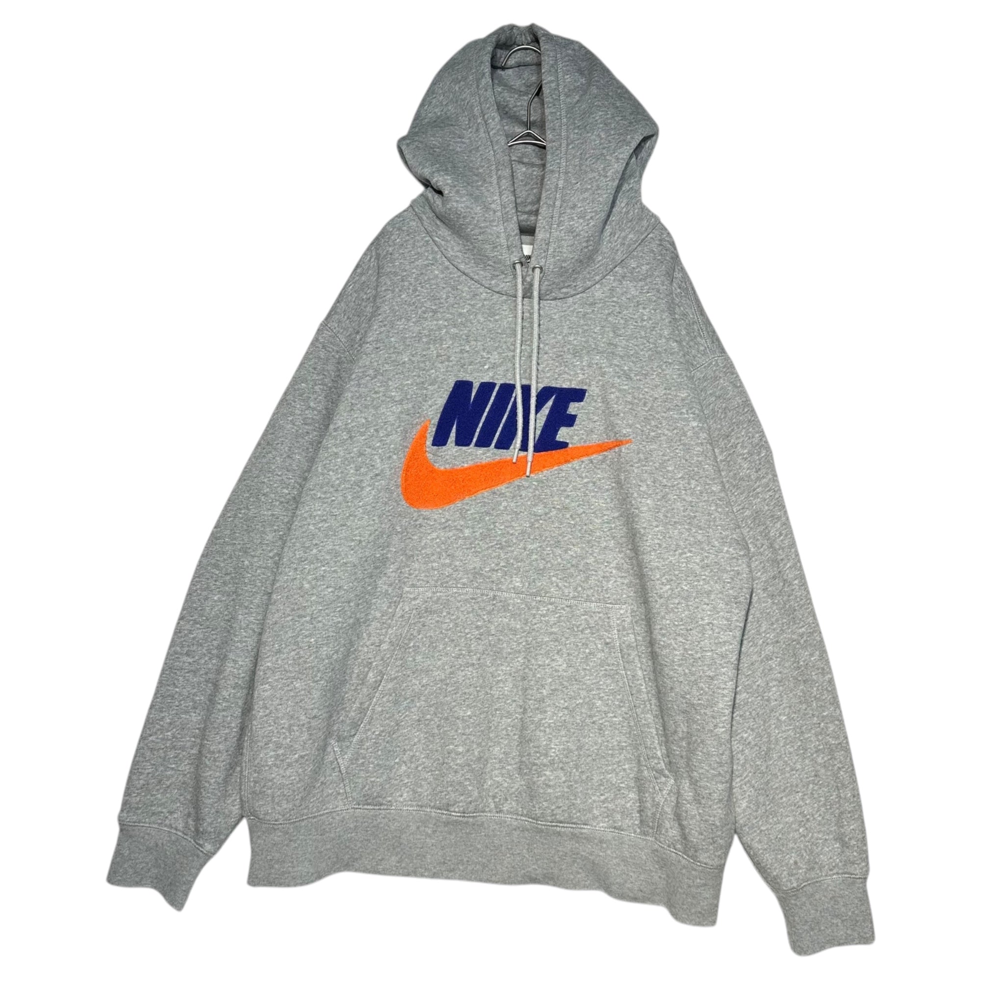 NIKE(ナイキ) 2024 Club Fleece BB CHNL FTRA Pullover Long Sleeve Hoodie /Jogger Pants パーカー スウェット パンツ セットアップ FN3105-063 FN3095-063 T:XXL/PT:L グレー ジャージ 上下 スポーツ ジョガー