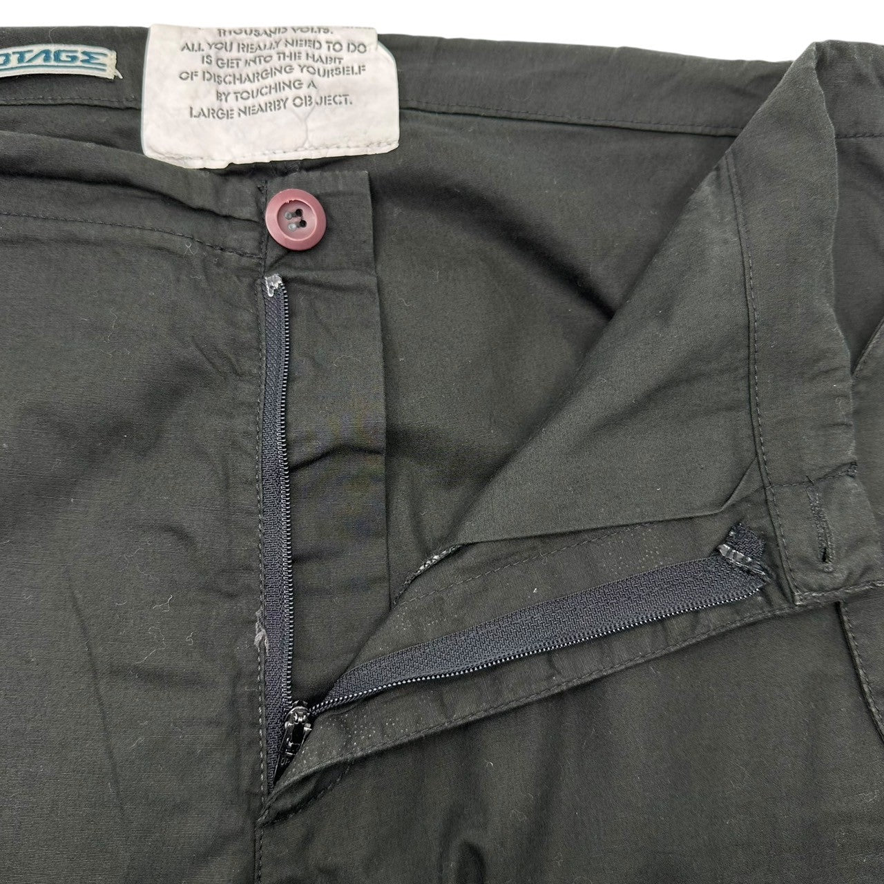 SABOTAGE(サボタージュ) 00's Gimmick Tech Parachute Pants ギミック テック パラシュート パンツ M ブラック Y2K