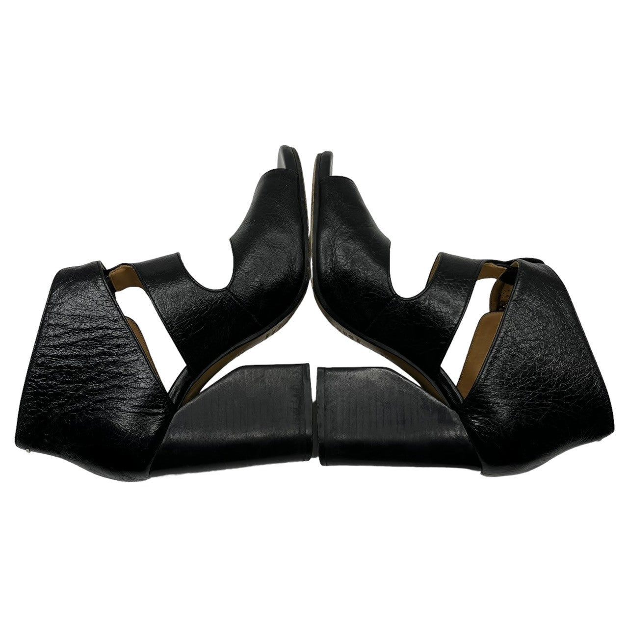 Maison Martin Margiela(メゾン マルタンマルジェラ) leather mule sandals レザー ミュール サンダル 58WP0055 SIZE 39(24.5~25.0cm) ブラック 箱付 ヒール