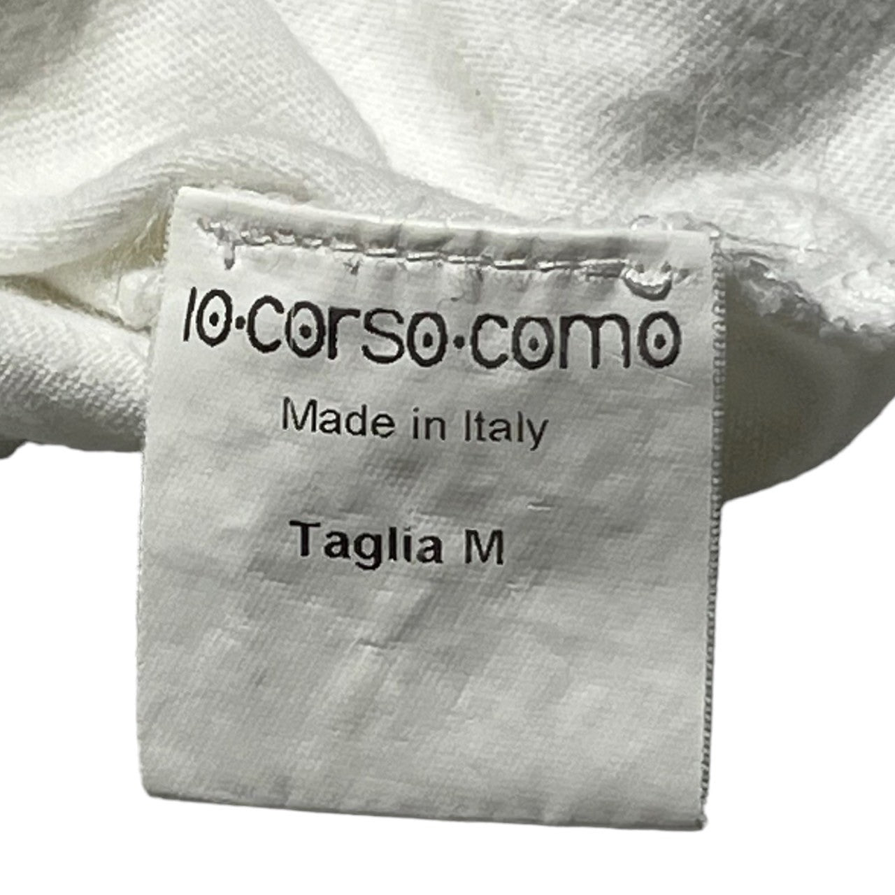 10 corso como(ディエチコルソコモ) 90's dot butterfly t-shirt ドット バタフライ Tシャツ 90年代 M ホワイト×ピンク イタリア製