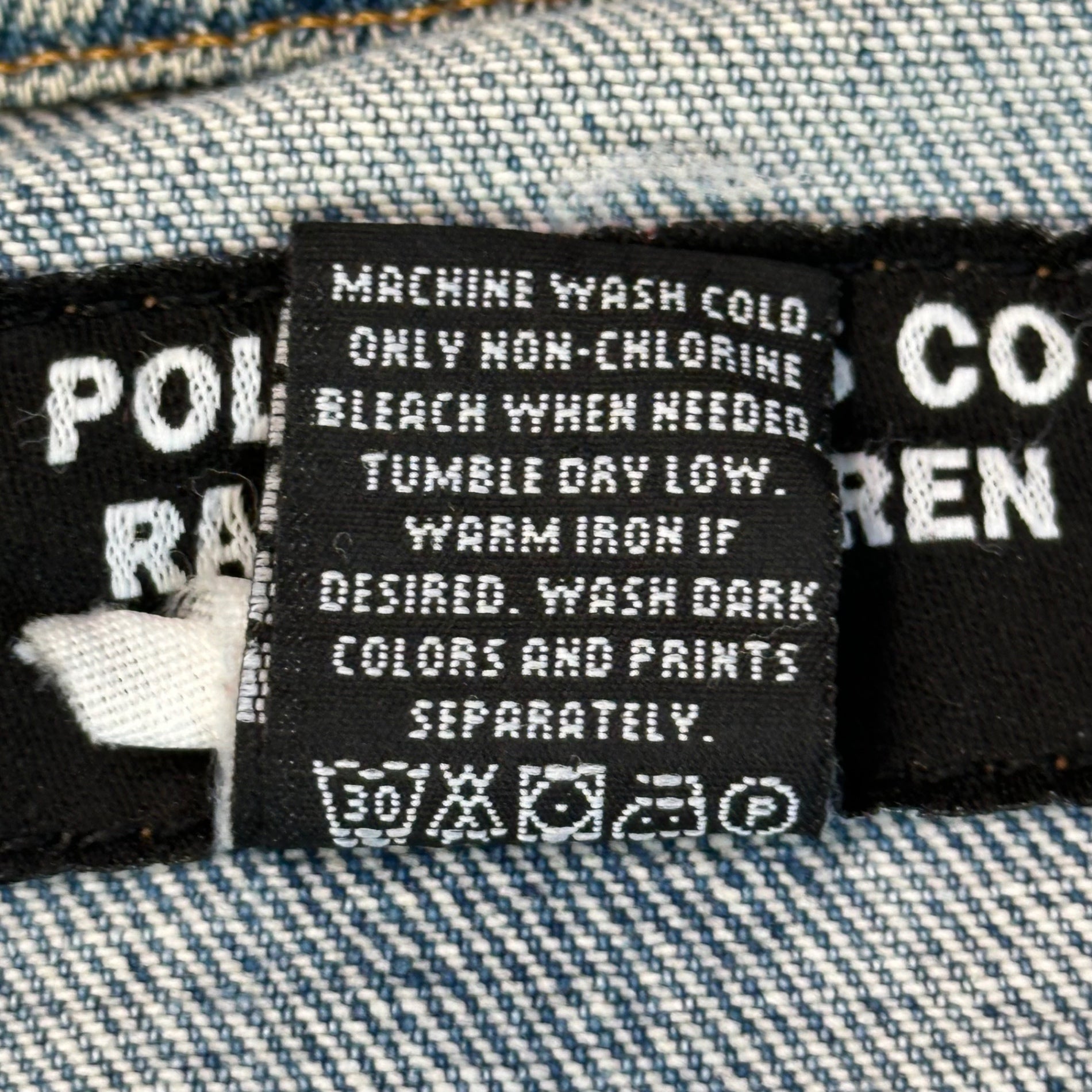 POLO JEANS(ポロジーンズラルフローレン) 90's~00's 2nd TYPE Stars and Stripes Patch Denim Jacket セカンド 星条旗 ワッペン デニム ジャケット M ライトインディゴ 90年代~ ヴィンテージ