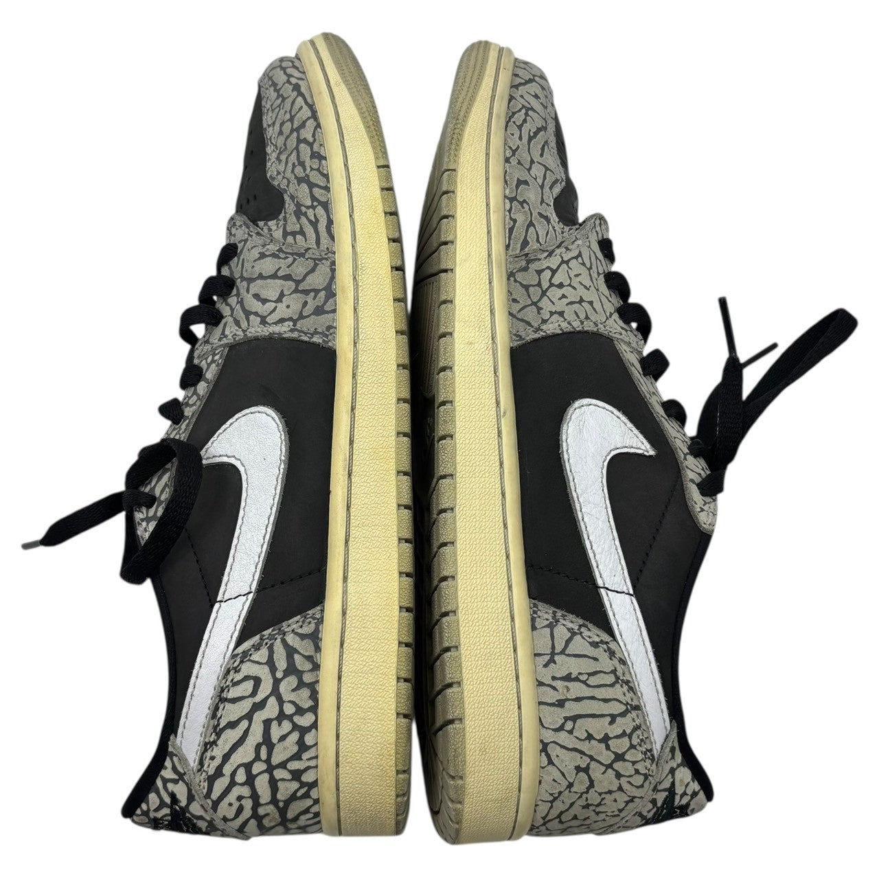 NIKE(ナイキ) Air Jordan 1 Retro Low OG "Black Cement" エアジョーダン 1 レトロ セメント CZ0790-001 26.5cm ブラック×グレー ローカット スニーカー