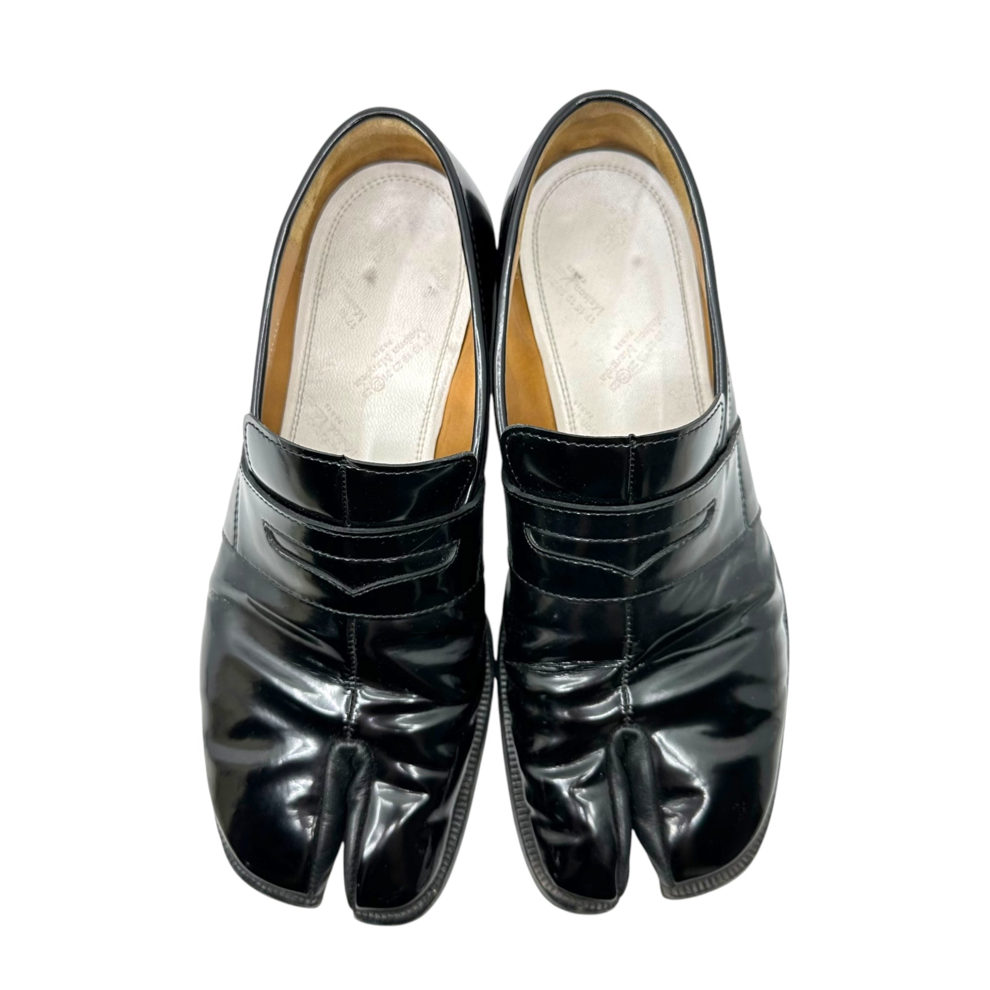 MAISON MARGIELA(メゾンマルジェラ) Patent leather tabi coin loafers パテントレザー 足袋 コイン ローファー 39(24.5~25.0cm程度) ブラック