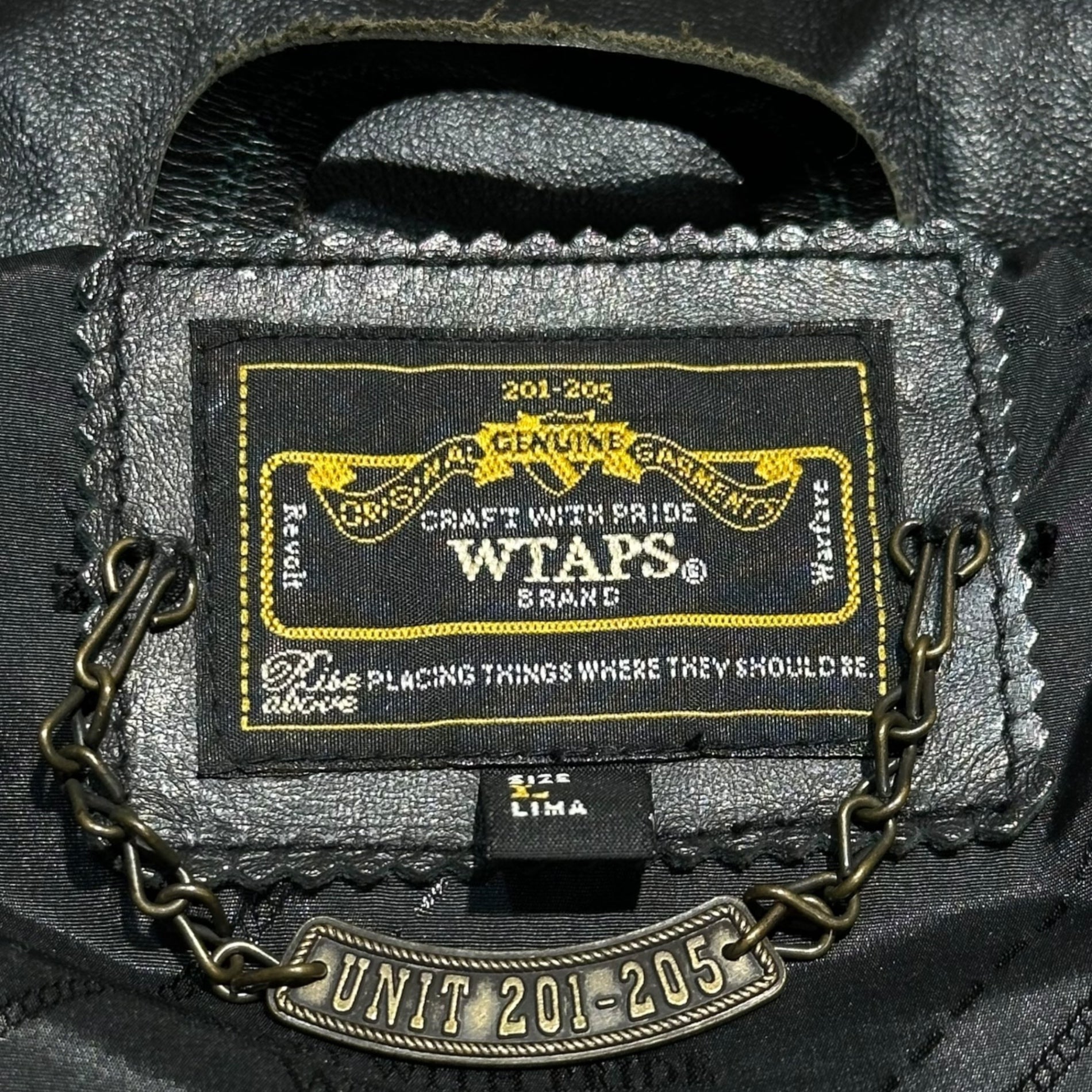 WTAPS(ダブルタップス) 08AW RED DAWN BROKE BACK VEST FIELD WOOLY レザー 切替 ウール ダウンベスト 2008/2ND GWDT-JK-M05 L ブラック