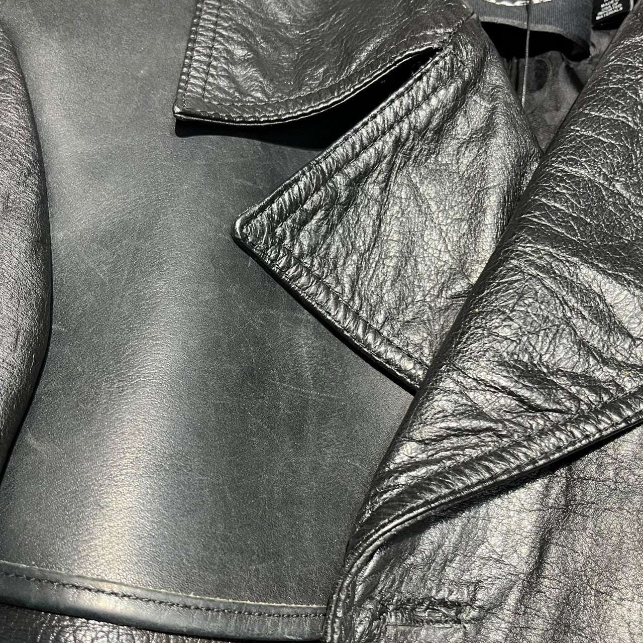 COACH(コーチ) 22AW OLD COACH BAG Reconstructed Leather Trench Coat オールド コーチ バッグ 再構築 レザー トレンチ コート 00000-000 M~L ブラック ヴィンテージレザー解体再構築品 一点物 ランウェイ着用 モデル リメイク