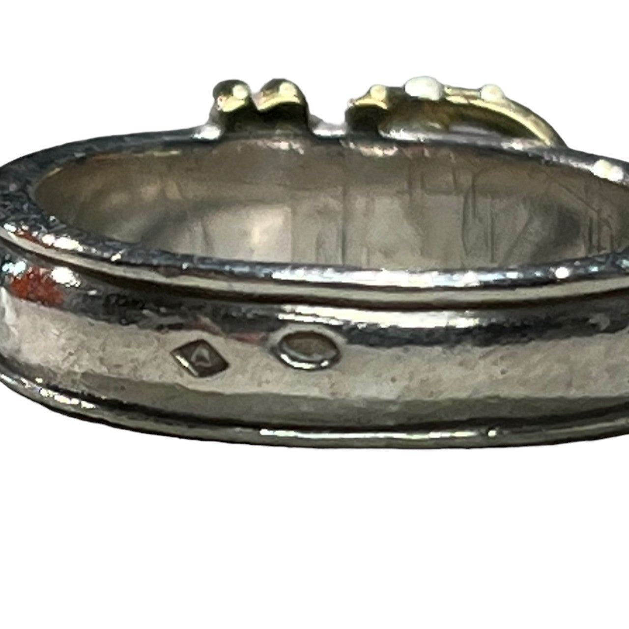 HERMES(エルメス) sun tulle belt ring サンチュールベルト リング 53(13号程度) シルバー×ゴールド コンビ 箱・ケース付属 silver 925