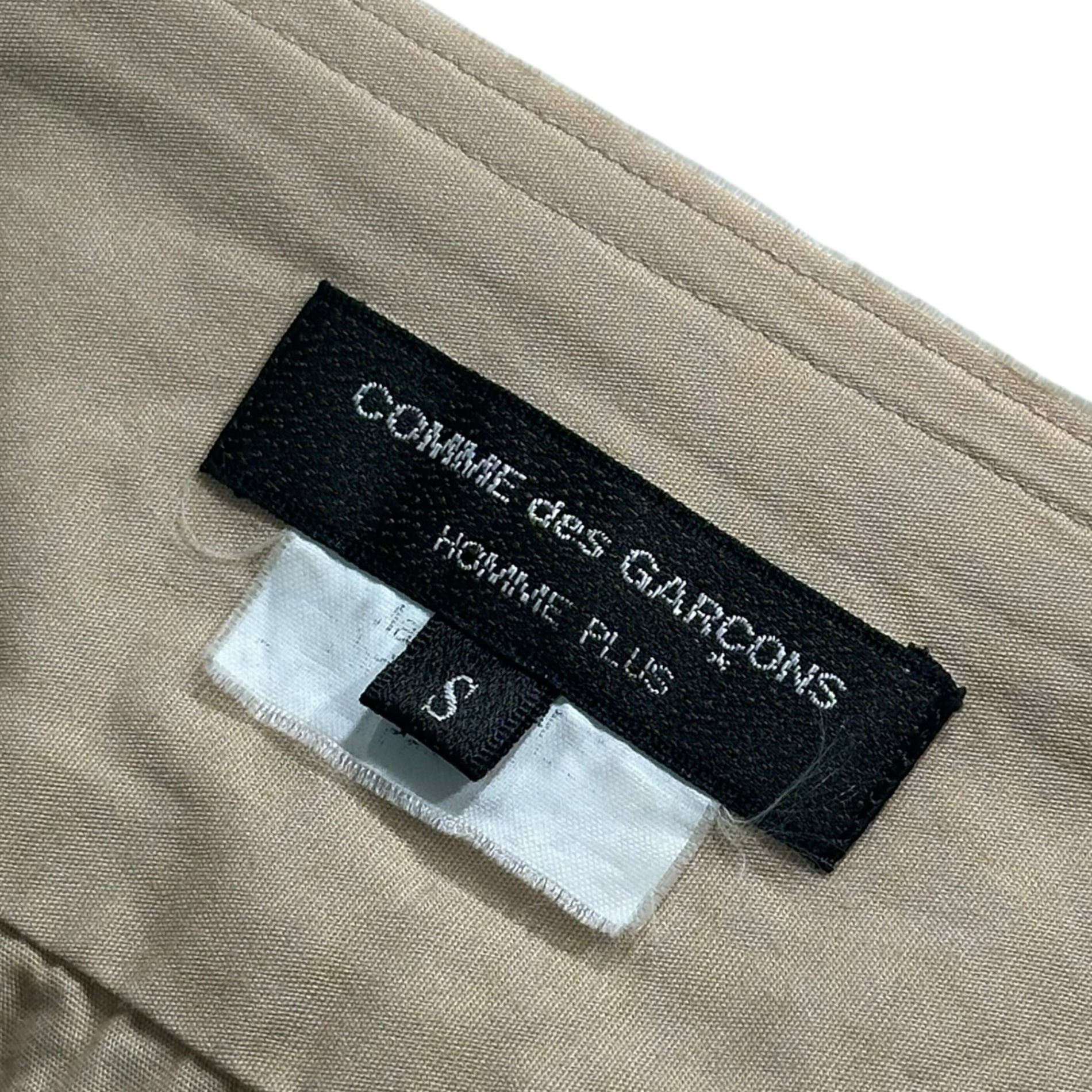 COMME des GARCONS HOMME PLUS(コムデギャルソンオムプリュス) 13AW Cotton Collarless L/S Shirt コットン ノーカラー 長袖 シャツ PL-B036 S ベージュ AD2013 ツリーオブユース The Tree of Youth期