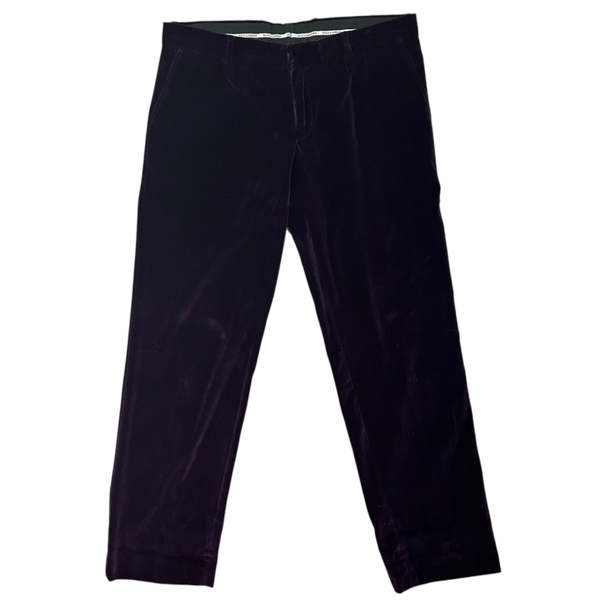 DOLCE&GABBANA(ドルチェ&ガッバーナドルガバ) 2000's Velvet 3-Piece Suit ベルベット 3ピース スーツ G816C 0340 48 パープル セットアップ