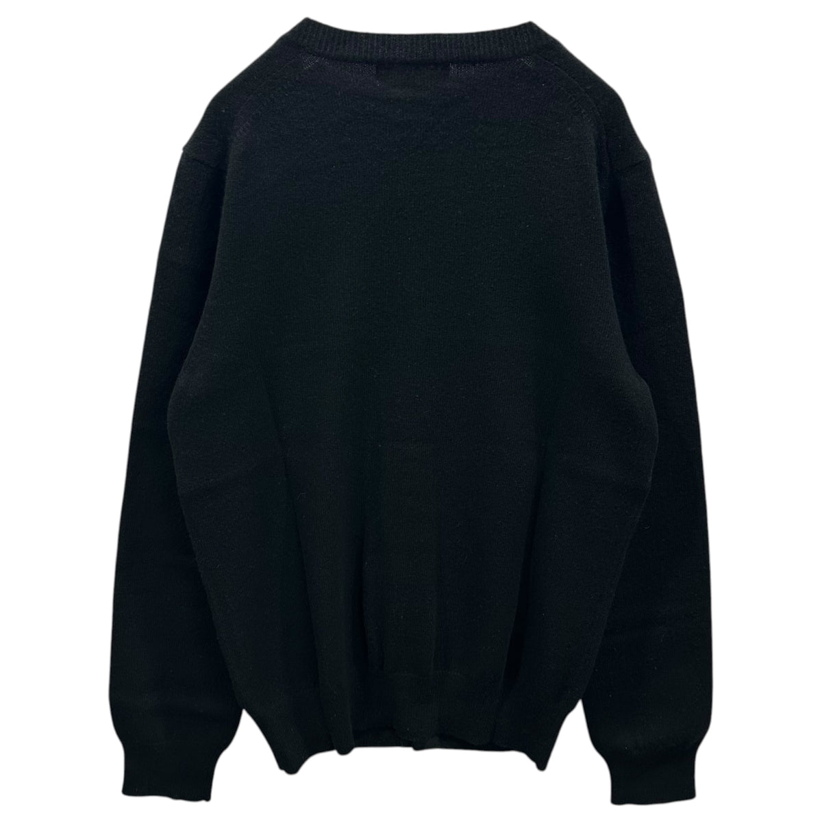 PLAY COMME des GARCONS(プレイコムデギャルソン) 2000's Heart Patch Crewneck Knit Cardigan ハート ワッペン クルーネック ニット カーディガン AZ-N007 L ブラック AD2005