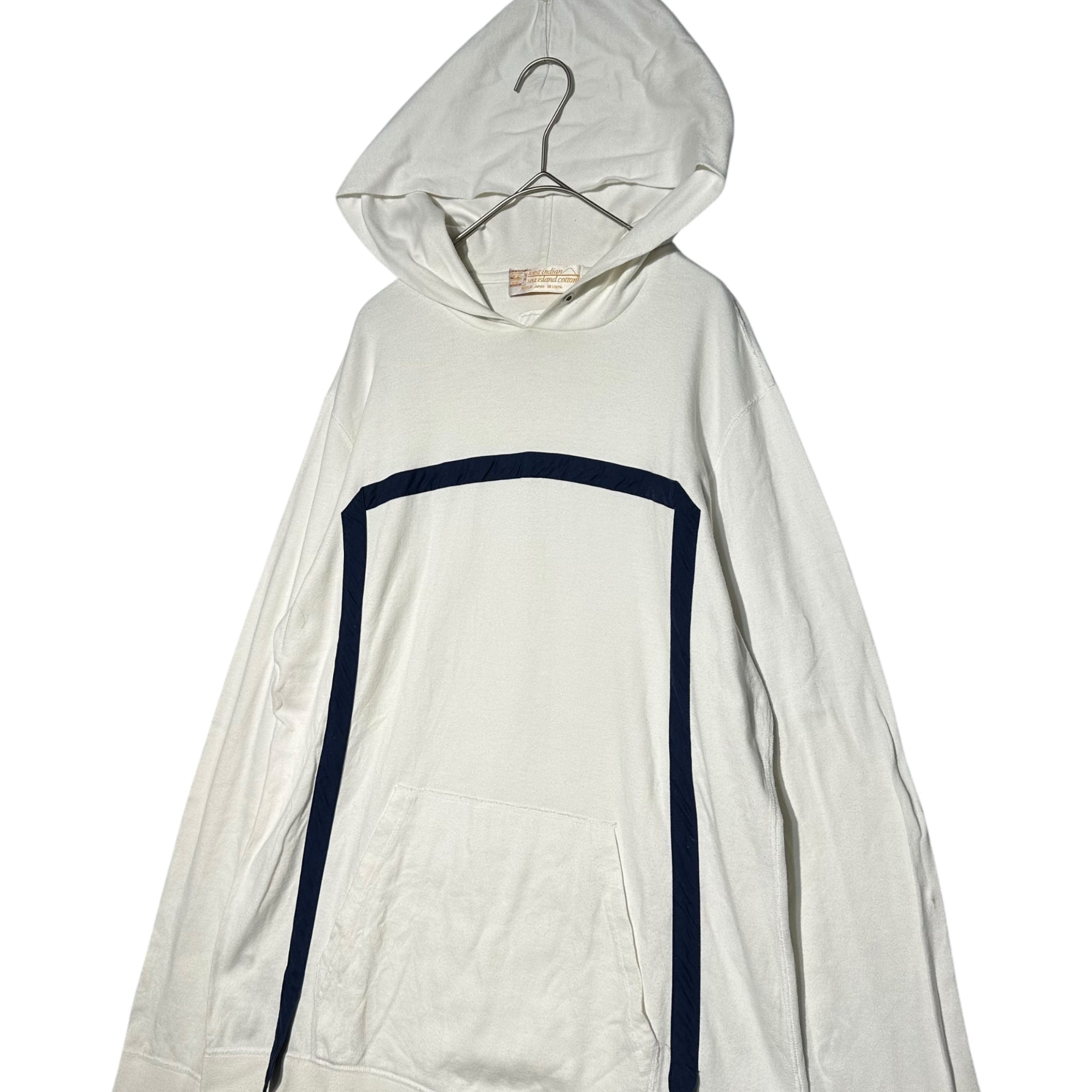 VISVIM(ビズビム/ヴィズヴィム) Archive Cotton Tape Pullover Parka アーカイブ コットン テープ プルオーバーパーカー M ホワイト×ネイビー