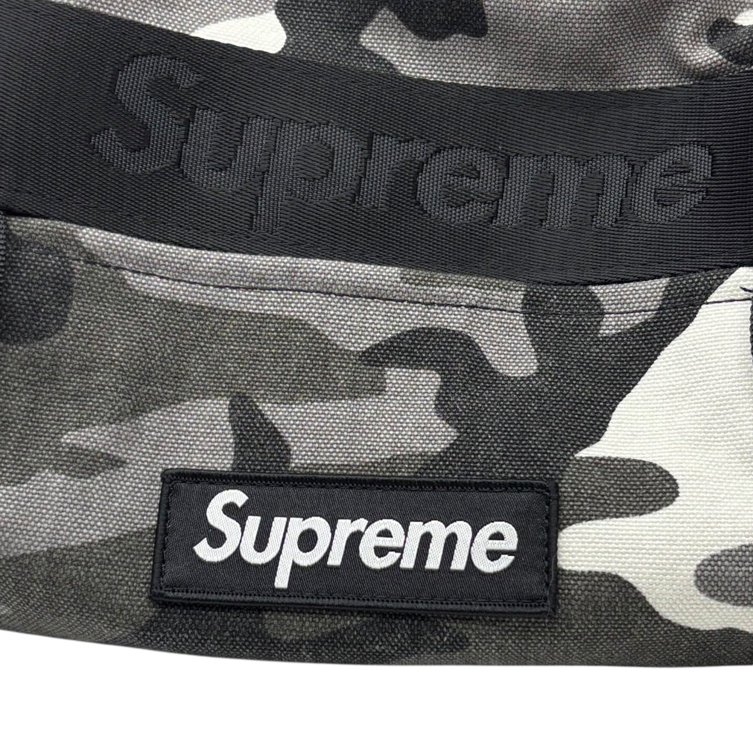 SUPREME(シュプリーム) 25SS Utility Bag Snow Camo ユーティリティ バッグ スノーカモ ショルダーバッグ グレー×ブラック