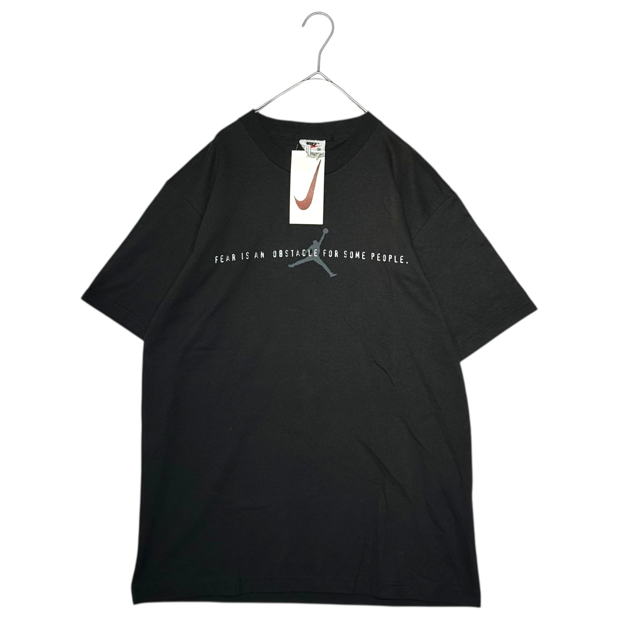NIKE(ナイキ) 90's JORDAN FEAR IS AN ILLUSION ジョーダン フェイス Tシャツ 662854-010 M ブラック 90年代 ヴィンテージ デッドストック