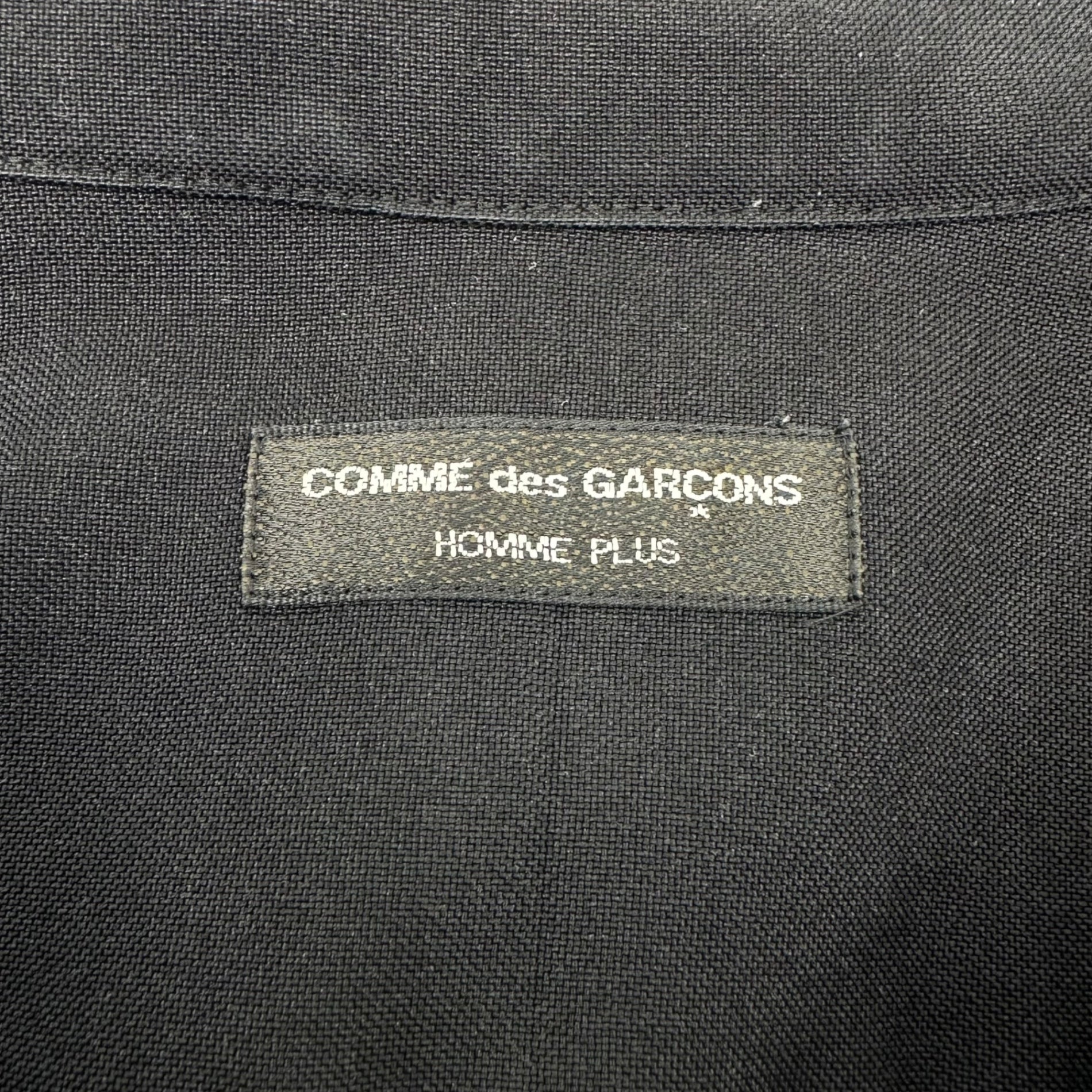 COMME des GARCONS HOMME PLUS(コムデギャルソンオムプリュス) 99AW Souvenir Kitsch stitch pullover shirt スーベニールキッチュ期 ステッチ プルオーバー シャツ M ブラック AD1999