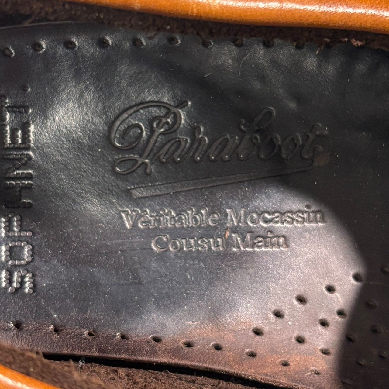 Paraboot×SOPHNET.(パラブーツ×ソフネット) BARTH moccasin deck shoes バース モカシン デッキ シューズ 表記消(28cm程度) ブラウン×アイボリー コラボ 別注