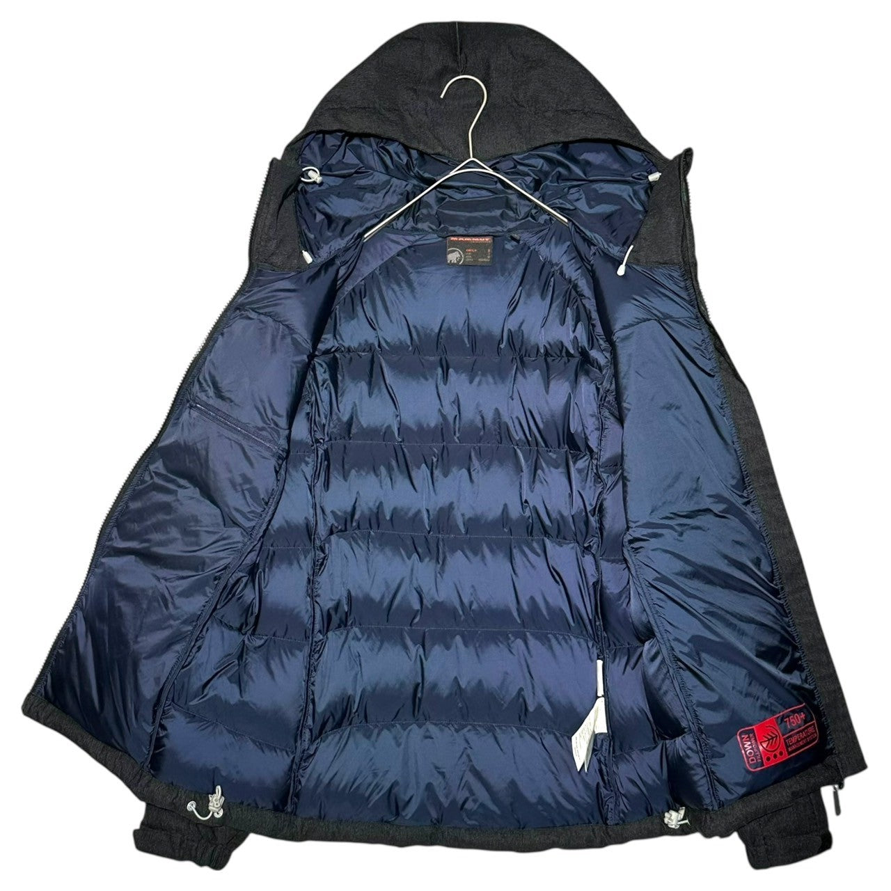 MAMMUT(マムート) SERAC DOWN HOODY HERRINGBONE フーデッド ダウン ジャケット 280216TI S ダークグレー アウトドア