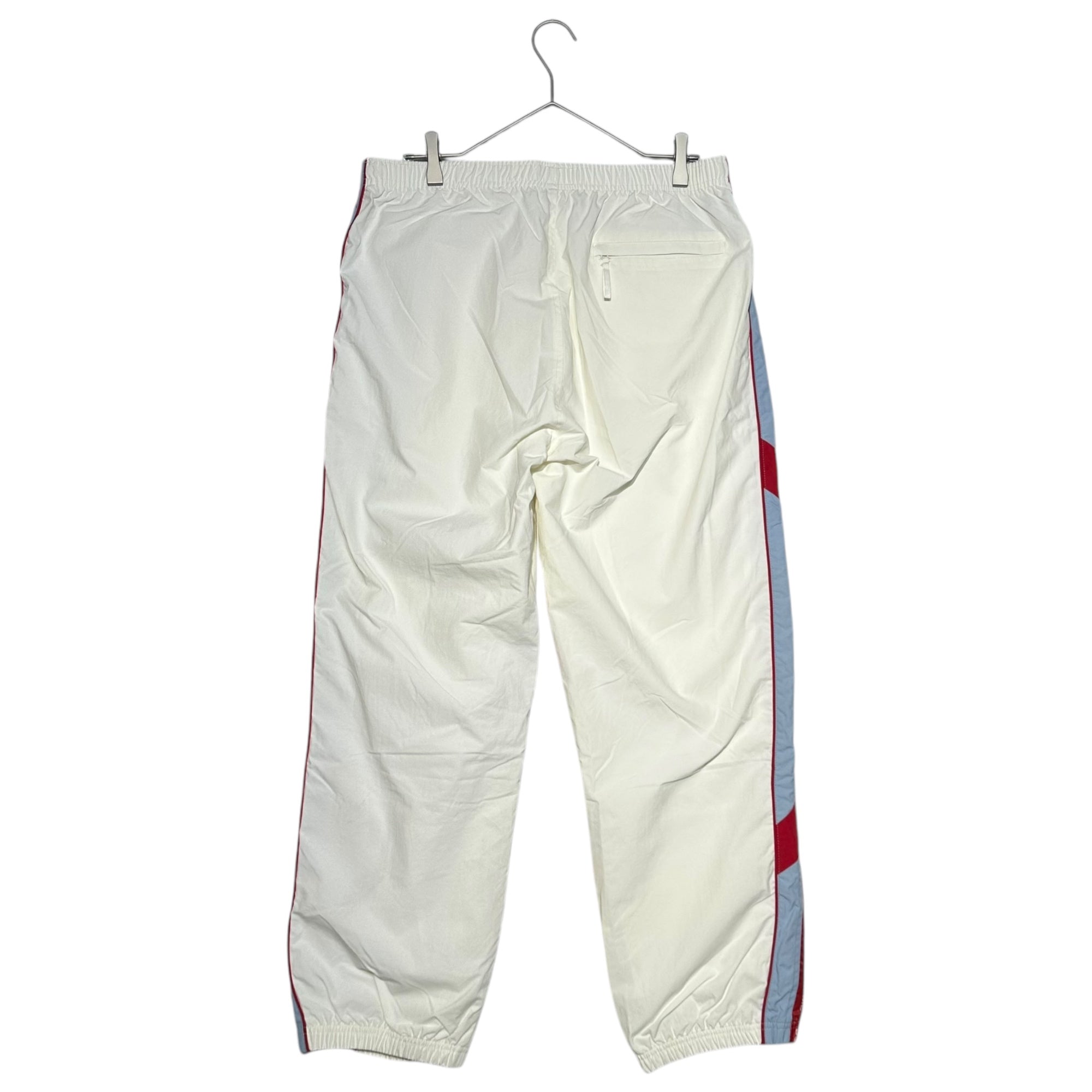 SUPREME(シュプリーム) 21SS Cross Paneled Track Pant クロスパネル トラック パンツ M ホワイト×レッド×スカイブルー ナイロン